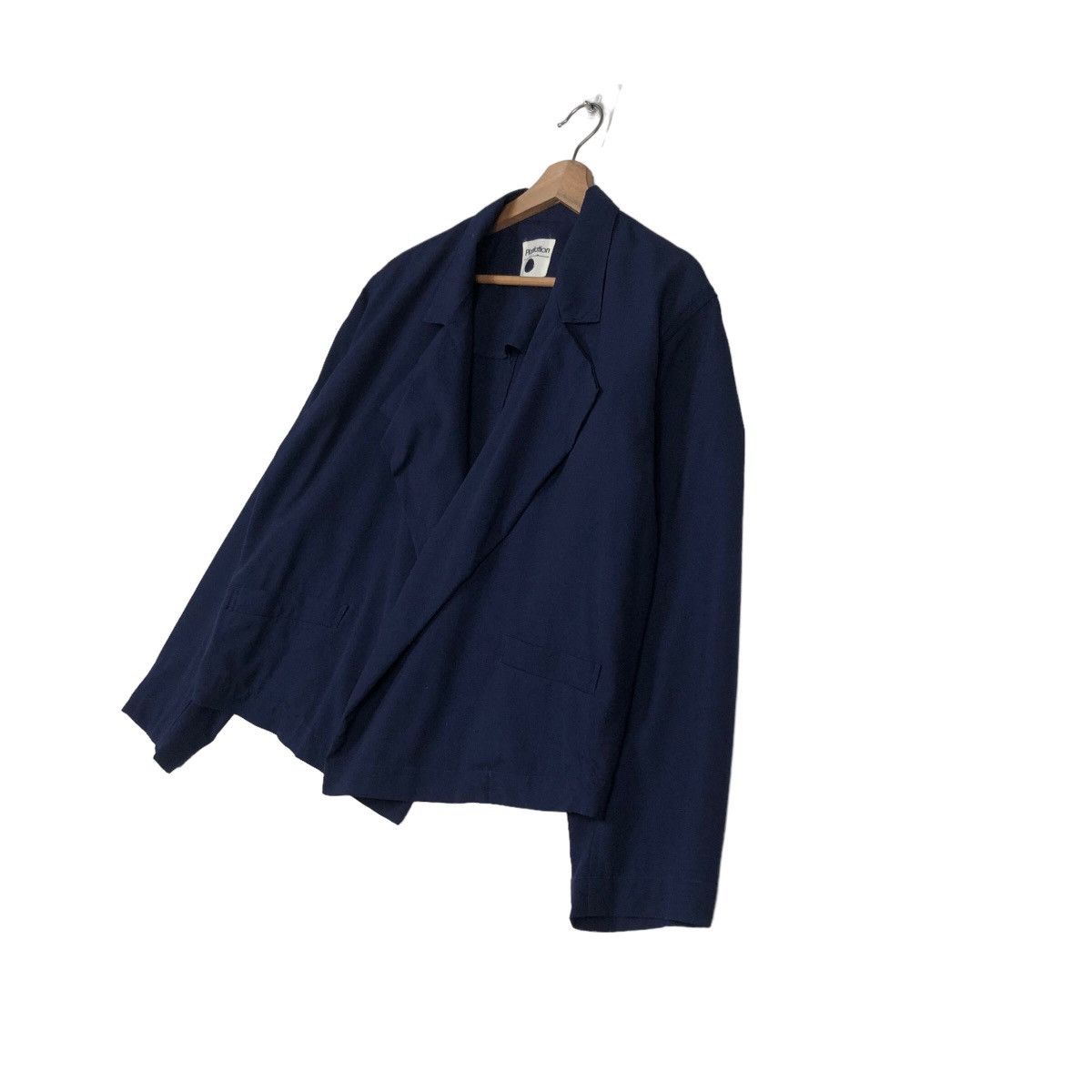 Issey Miyake 🔥Cropped Bomber Jacket Buttonless Double Breast Plantation Size US M / EU 48-50 / 2 - 2 Thumbnail