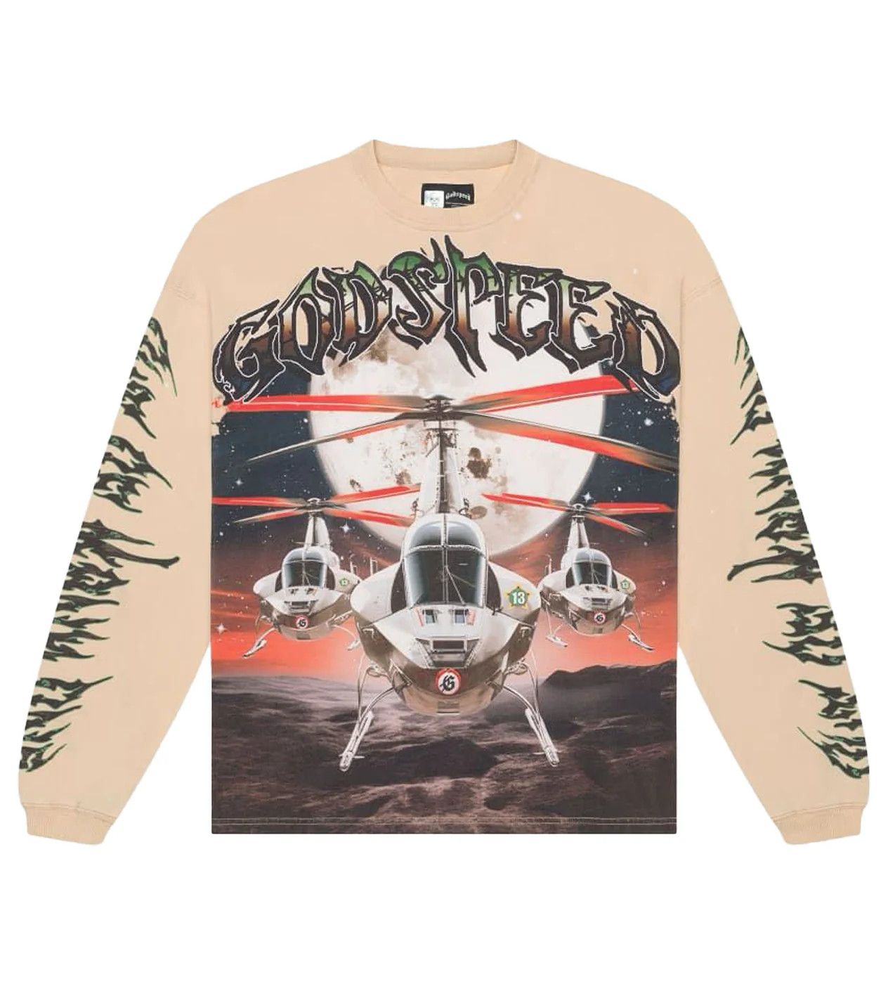 Godspeed Godspeed 'Air Strike' Thermal LS Bone Tee Size US M / EU 48-50 / 2 - 1 Thumbnail