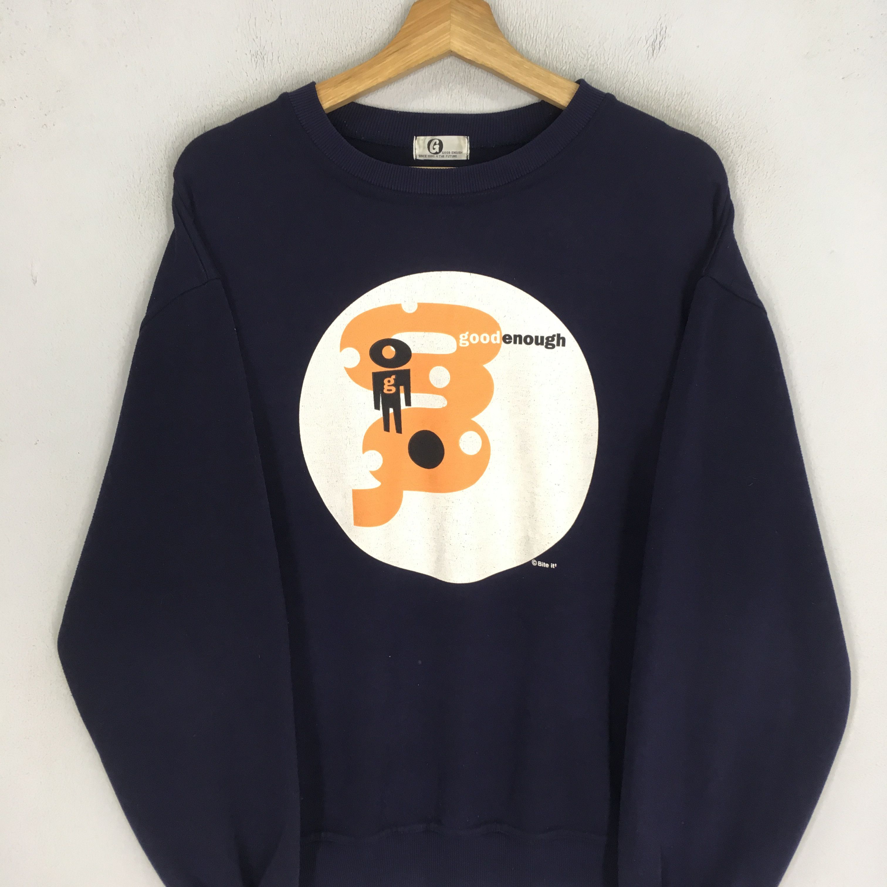 Japanese Brand Vintage 90's Good Enough Japanese Blue - 560 Size US M / EU 48-50 / 2 - 3 Thumbnail