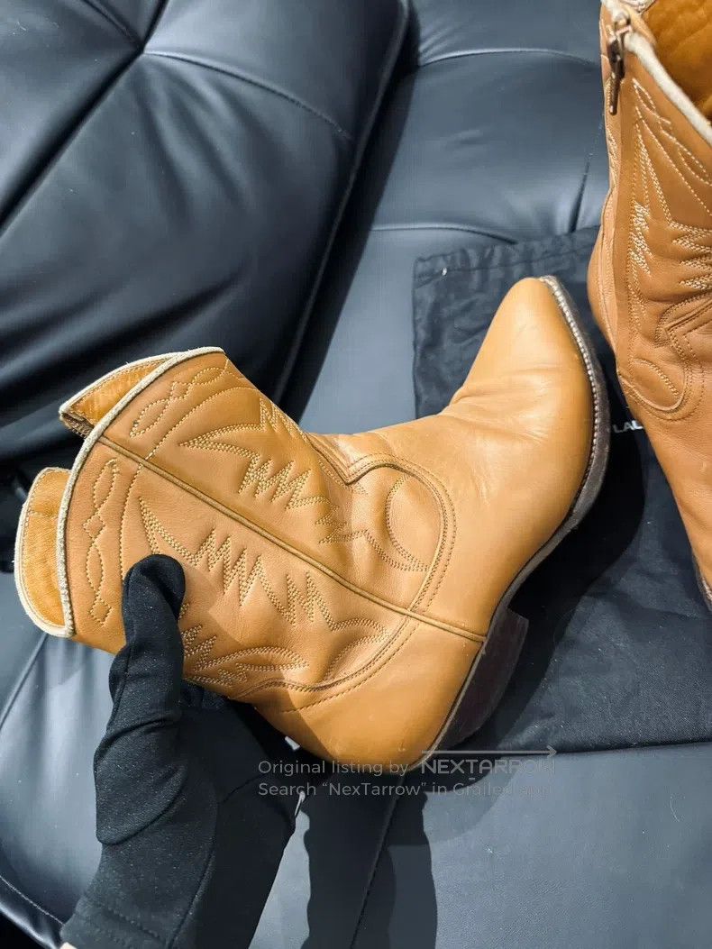 Saint Laurent Paris Saint Laurent Paris Western Chelsea Boots Size US 10.5 / IT 40.5 - 2 Thumbnail