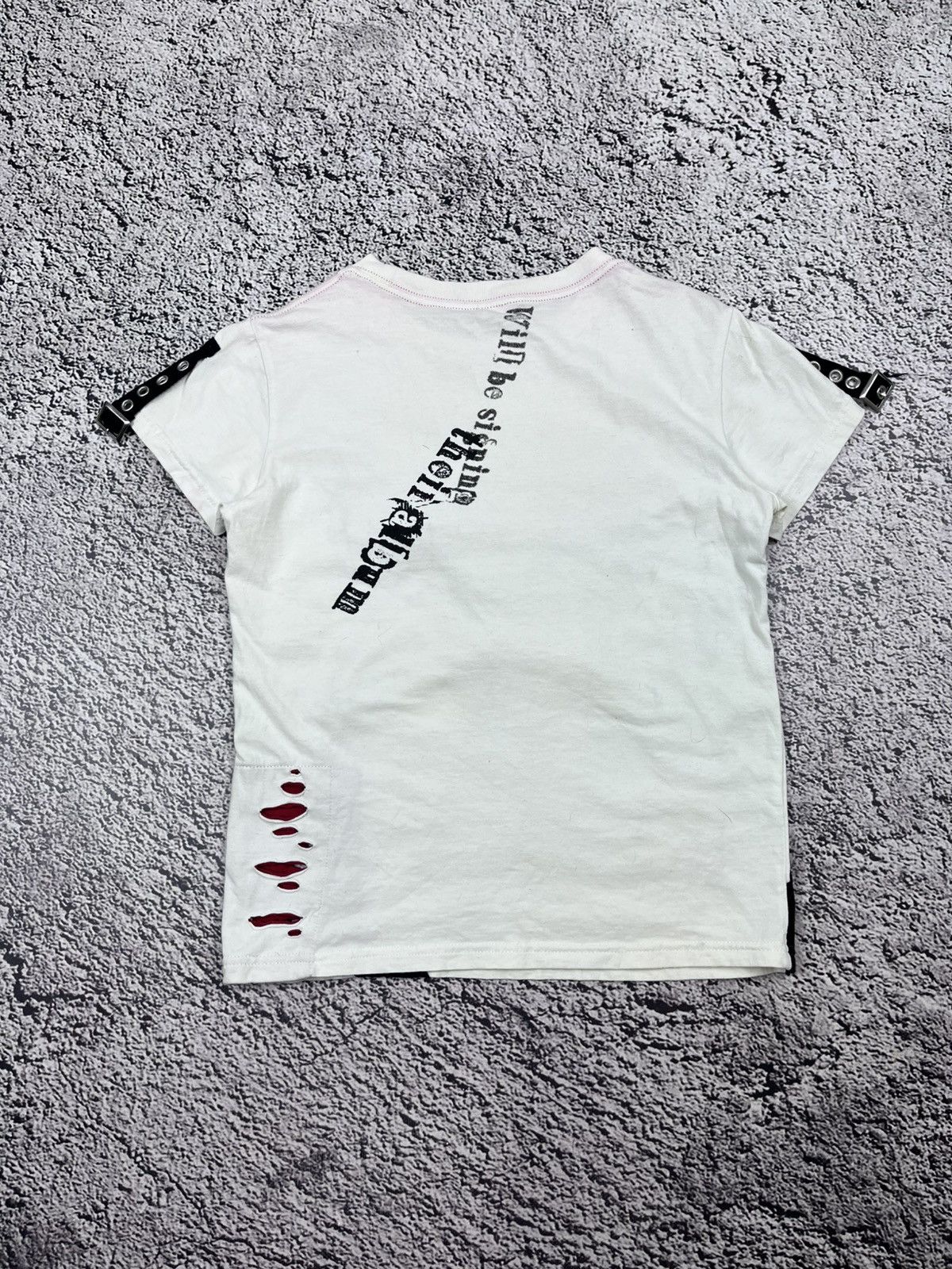 Japanese Brand Vintage Bondage Punk Strap Harness Zip T-Shirt Size M / US 6-8 / IT 42-44 - 9 Thumbnail