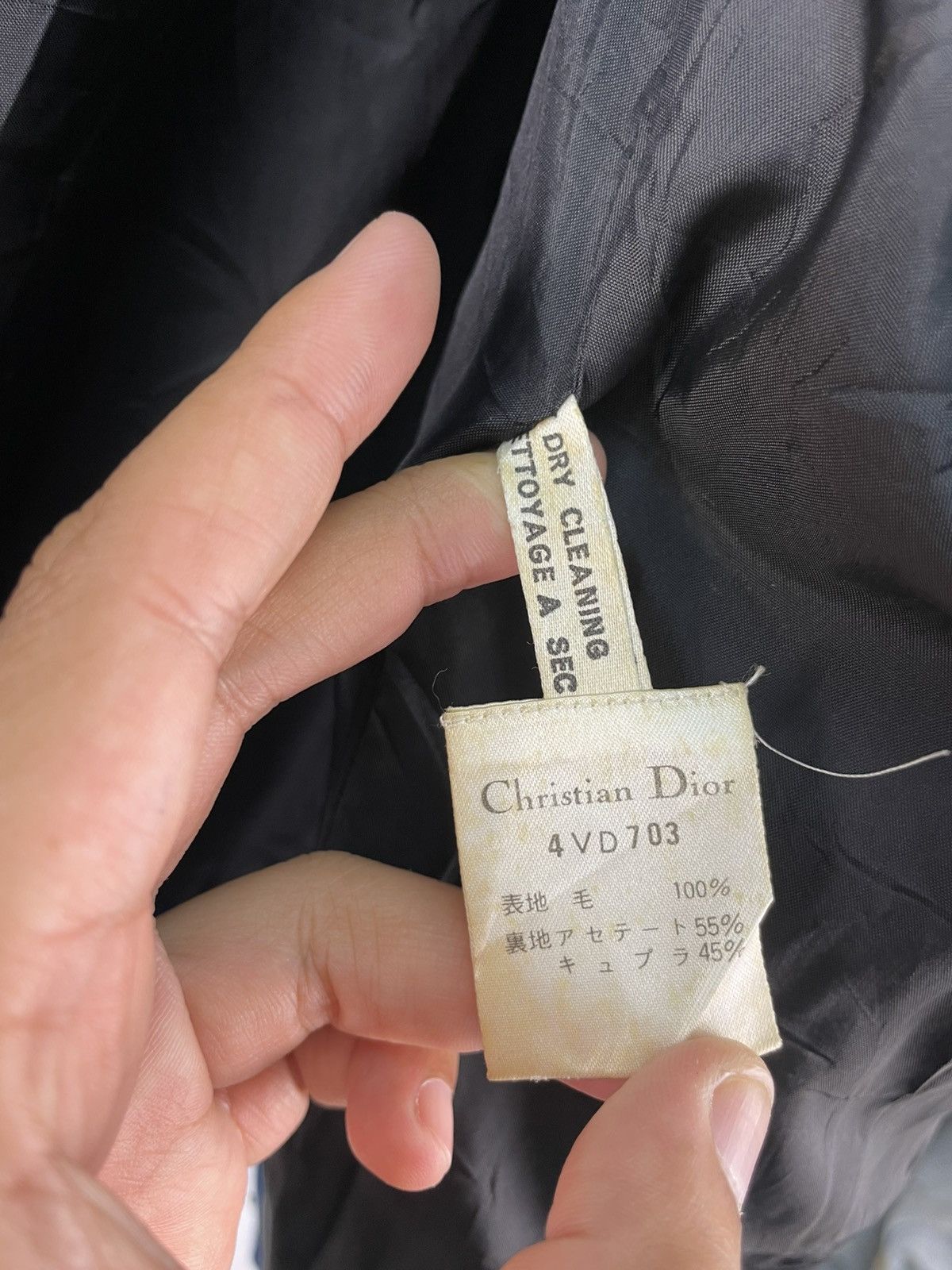 Christian Dior Monsieur Vintage 80s Christian Dior Wool Jacket Women Coat size L Size L / US 10 / IT 46 - 3 Thumbnail