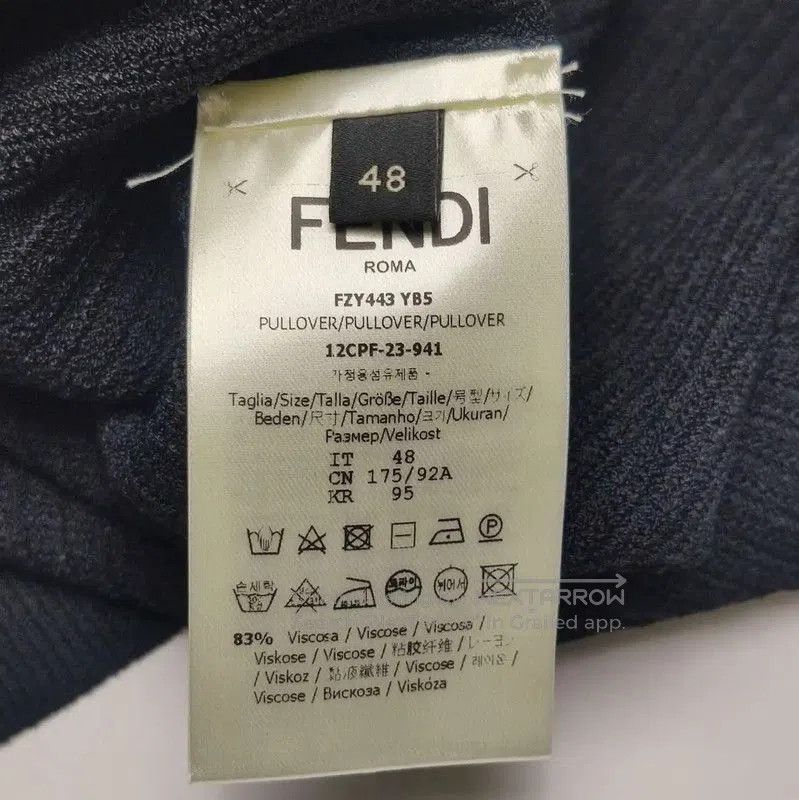 Fendi Fendi Black Logo Embroidered Knit Top Size S . Size S / US 4 / IT 40 - 5 Thumbnail