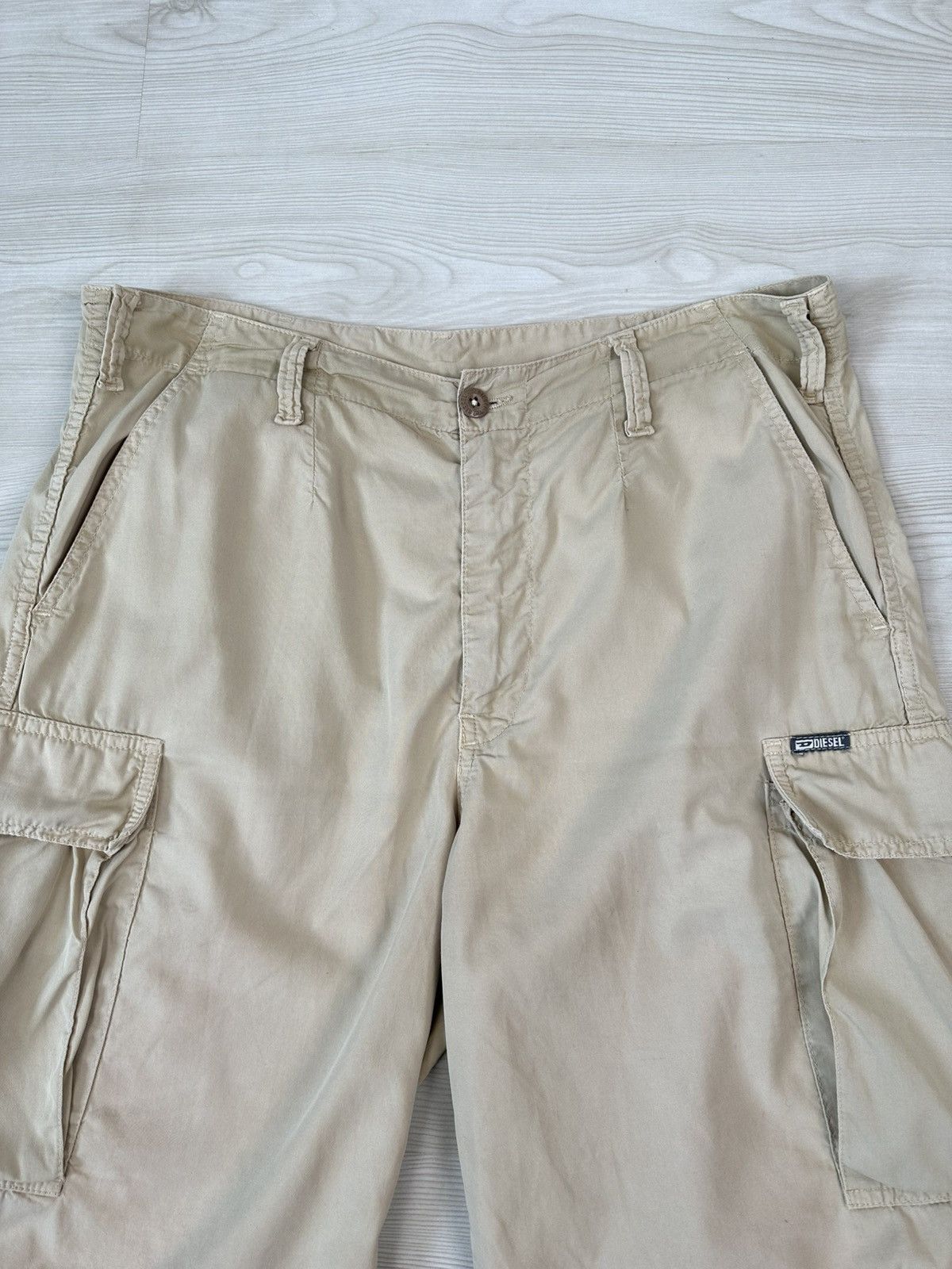 Diesel × Vintage Vintage Y2k Diesel Cargo Shorts Size US 33 - 3 Thumbnail