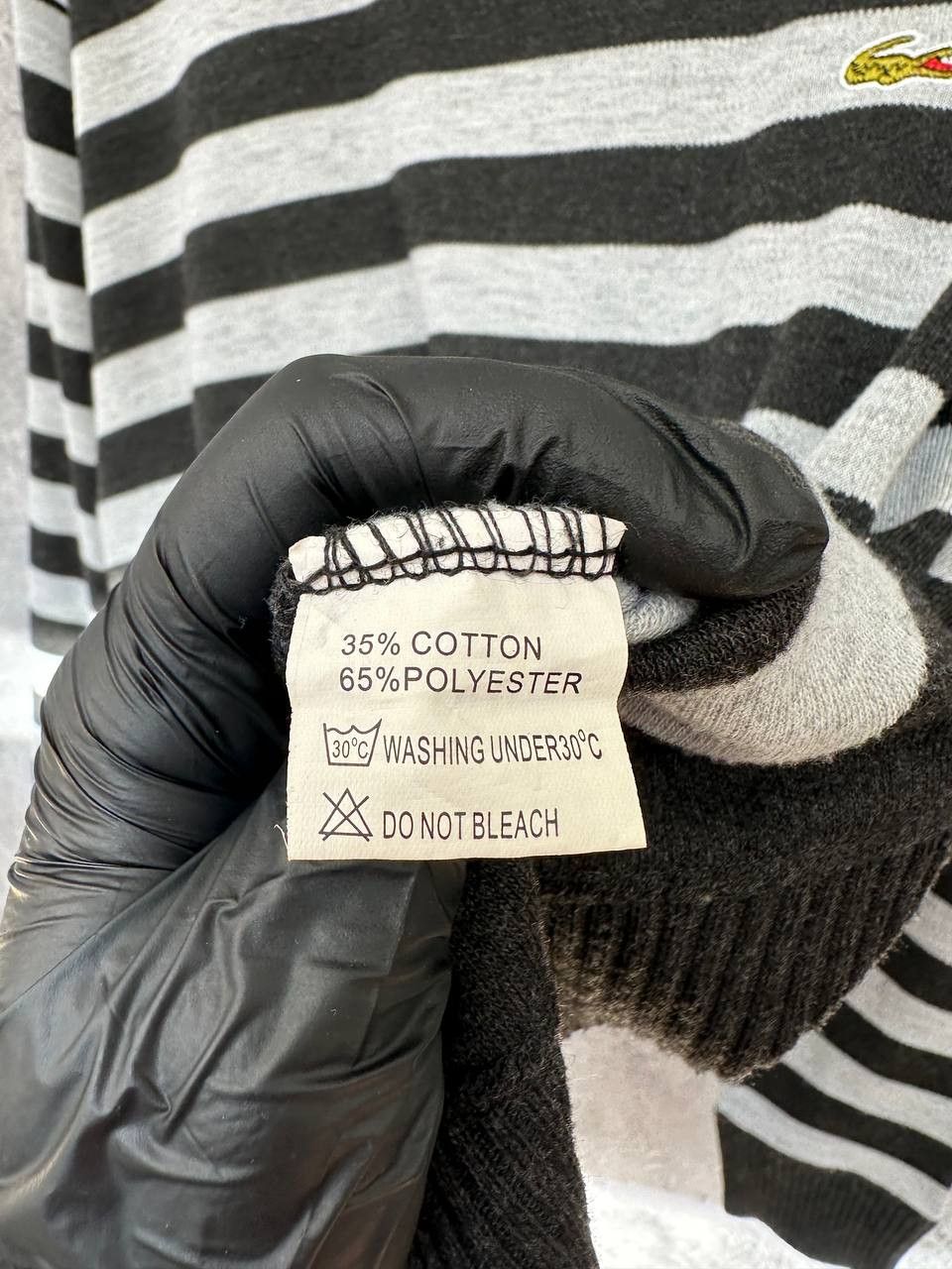 Lacoste Lacoste Striped Crew Neck Striped Vintage Jumper Size US L / EU 52-54 / 3 - 11 Thumbnail