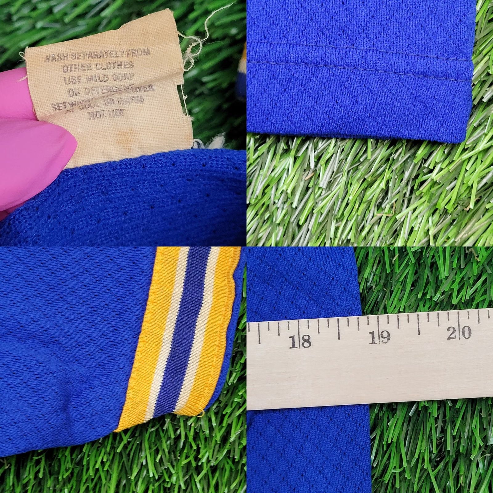 Vintage VINTAGE Felco Nylon Ringer Jersey Shirt S/M New-York S/M Blue Crew Neck 60s Logo Graphic Print Mens Those words Size US M / EU 48-50 / 2 - 8 Thumbnail