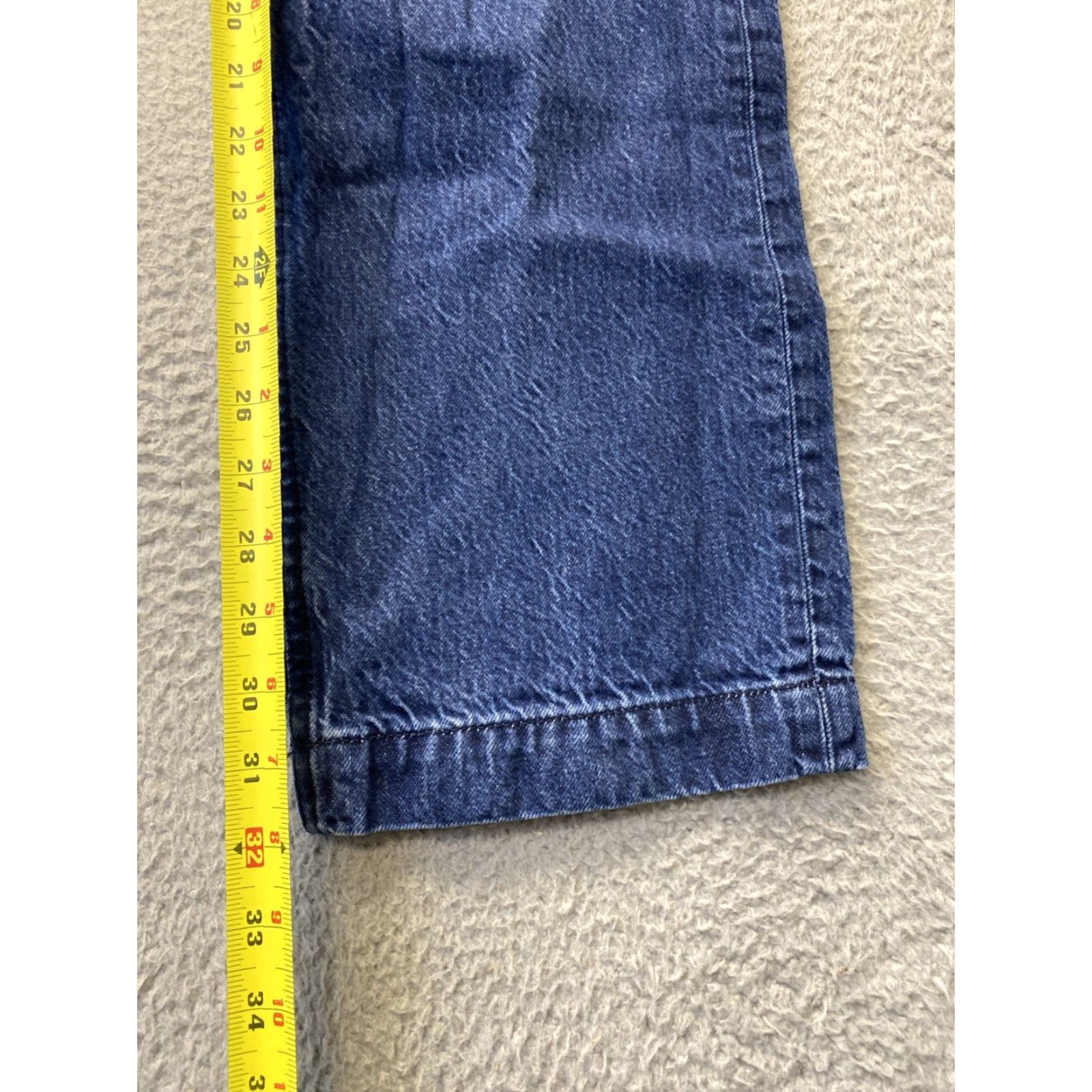 Abercrombie & Fitch Abercrombie & Fitch Women's Jeans 00 High Rise Wide Leg Cotton Blend Blue 90s Style Size 26" / US 2 / IT 38 - 6 Thumbnail