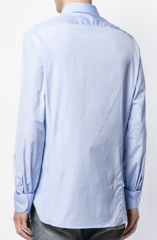 Gucci Gucci Blue Poplin GG Embroider Collar Slim Fit Shirt 16 NWT Size US L / EU 52-54 / 3 - 8 Thumbnail