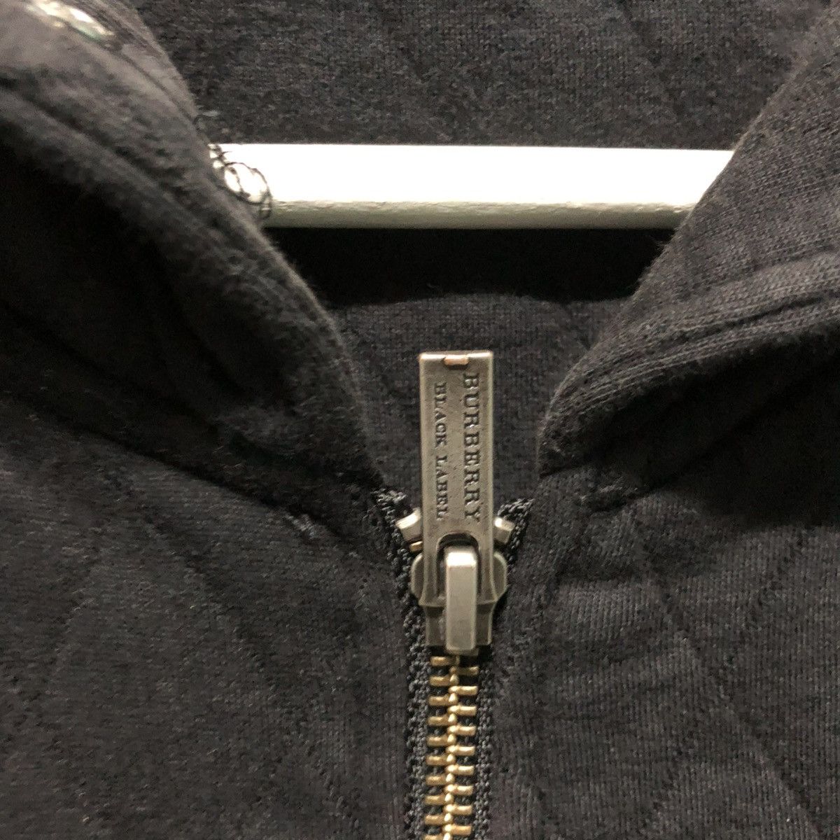 Burberry Vintage Burberry Black Rabel Quilted Hoodie Zipper Size US S / EU 44-46 / 1 - 7 Thumbnail