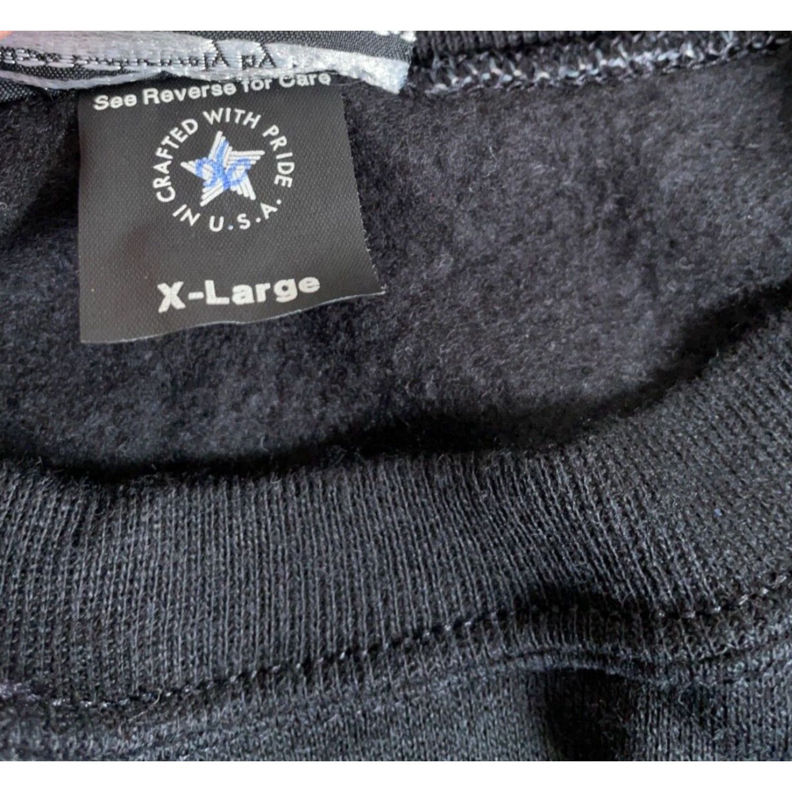 Tultex VINTAGE Tultex Floral Print Sweatshirt Womens Large Black Graphic Lightweight 80s Nature Casual Size L / US 10 / IT 46 - 4 Thumbnail