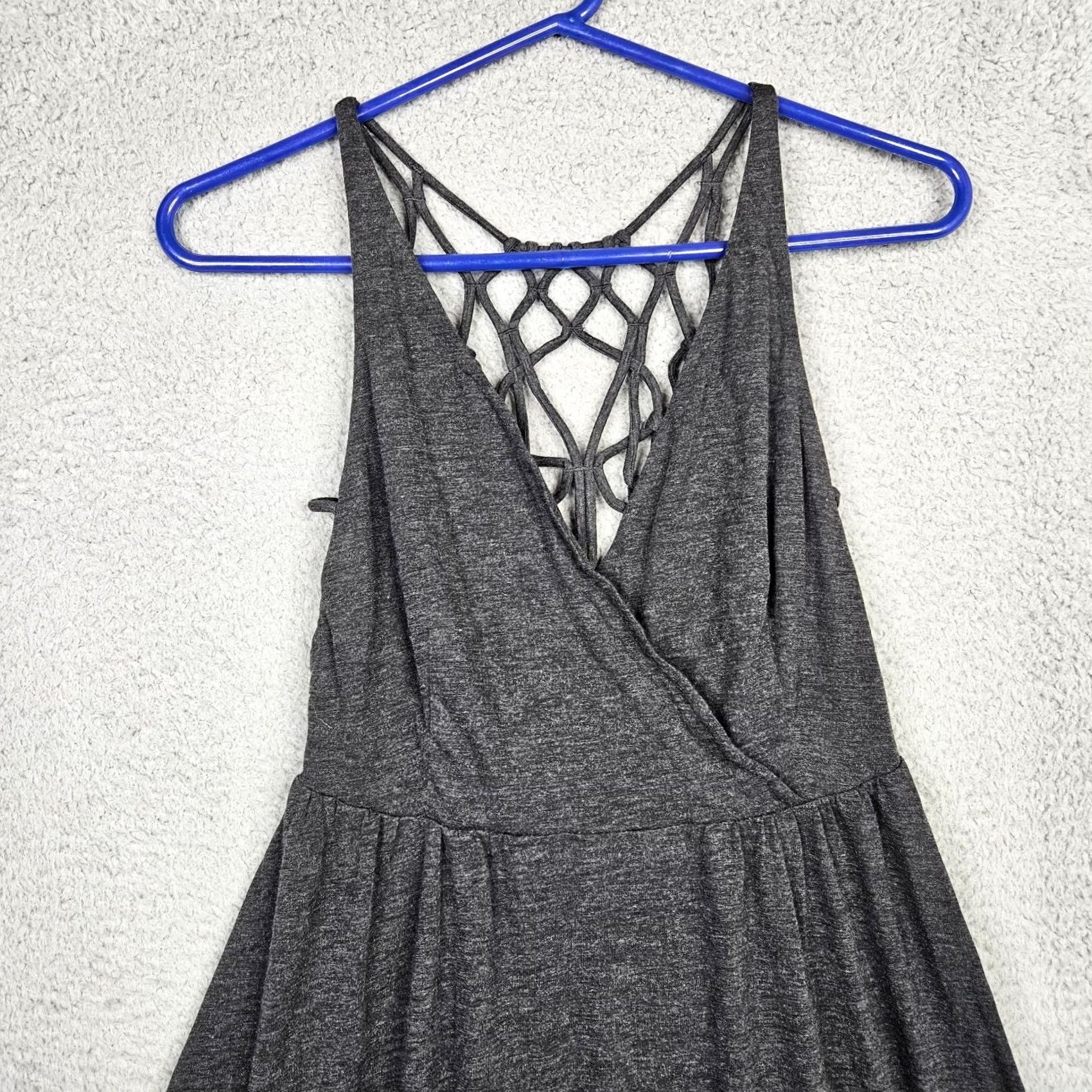 Prana prAna Dress Womens XS Gray Women Charcoal Fit flare Strappy back neck Size Size XS / US 0-2 / IT 36-38 - 2 Thumbnail