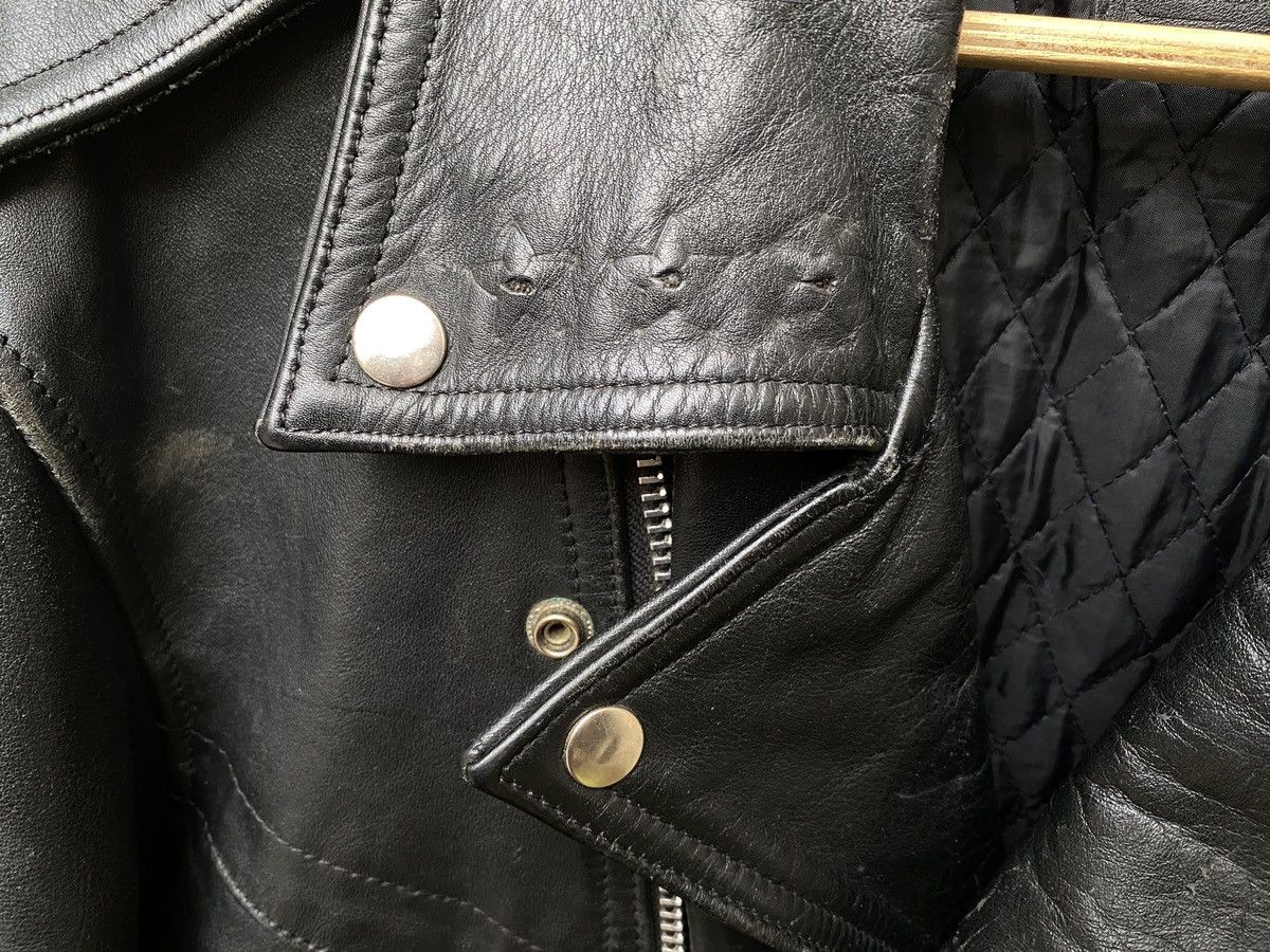 Vintage Rare Vintage 80s Distressed Leather Biker Jacket L-XL Size US XL / EU 56 / 4 - 9 Thumbnail