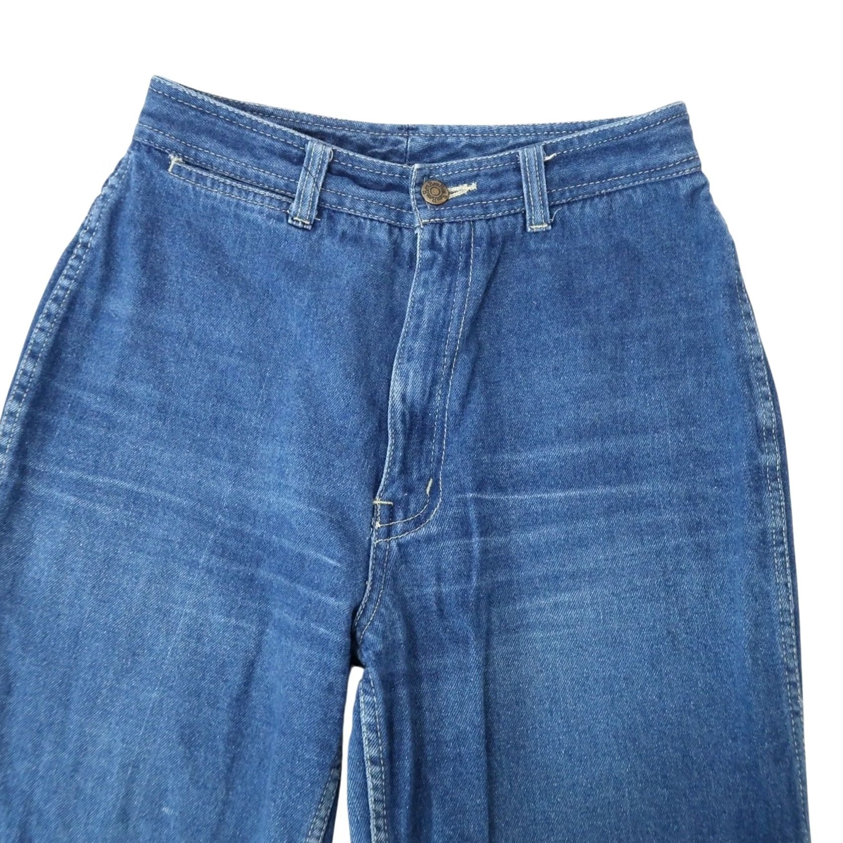 Vintage VINTAGE Bon Bon Jeans Wide Leg Blue Denim High Rise 26" 70s 80s Womens Size 26" / US 2 / IT 38 - 2 Thumbnail