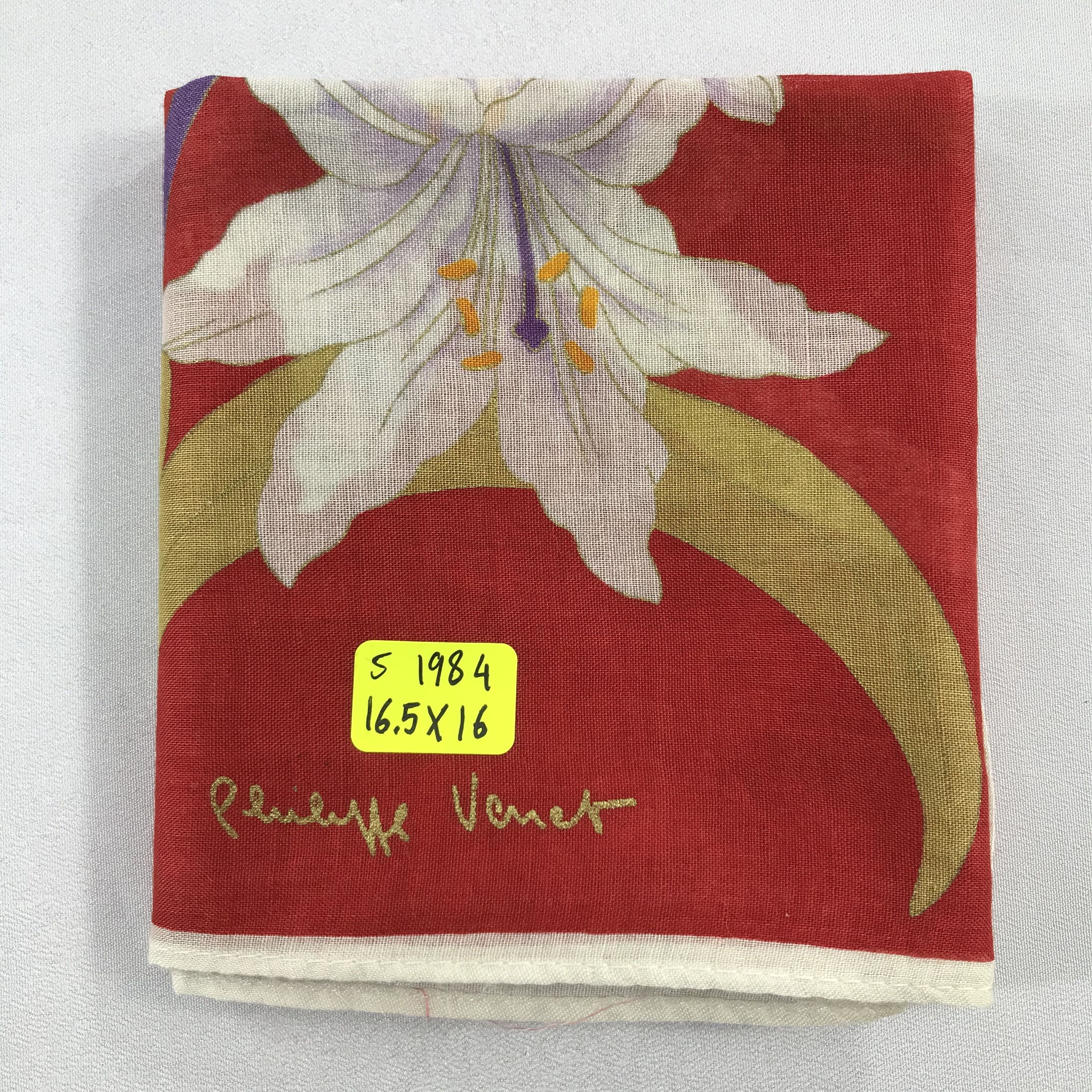 Vintage Philippe Venet Bandana / Handkerchief / Neckerchief - S1984 Size ONE SIZE - 5 Thumbnail