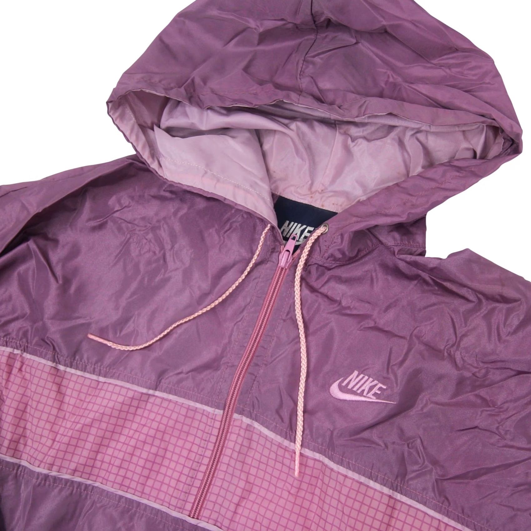 Nike VINTAGE Nike Track Suit Jacket Womens Large Purple 80s Nylon 9+/10 NWT Size L / US 10 / IT 46 - 3 Thumbnail