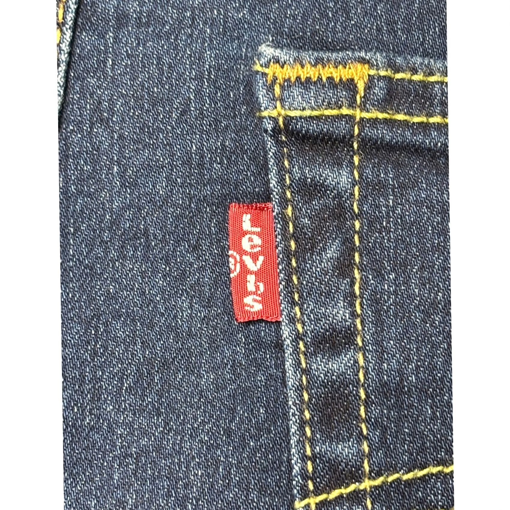 Levi's Levis 726 High Rise Flare Jeans Womens W32 L32 Dark Wash Blue Denim NWT Size 24" / US 00 / IT 34 - 7 Thumbnail