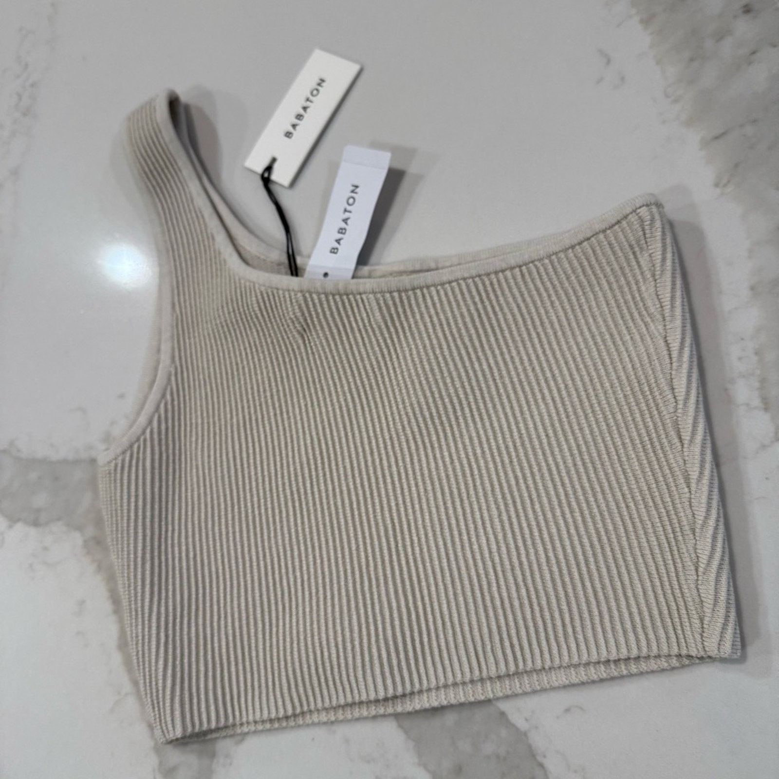 Aritzia Babaton Aritzia NWT SculptKnit OneShoulder CropTank Womens S Size S / US 4 / IT 40 - 8 Thumbnail