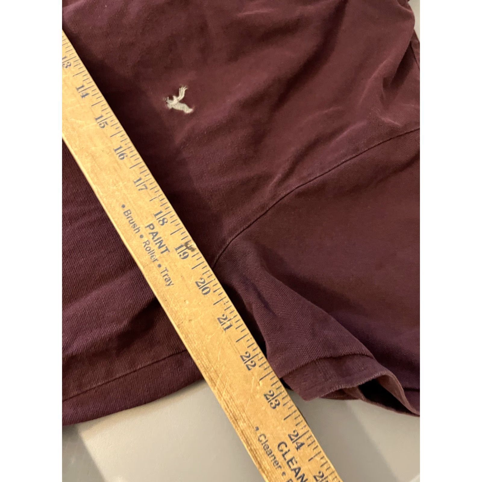 American Eagle Outfitters AMERICAN EAGLE OUTFITTERS AEO MEN'S CORE FLEX POLO SHIRT XL Maroon Size US XL / EU 56 / 4 - 5 Thumbnail