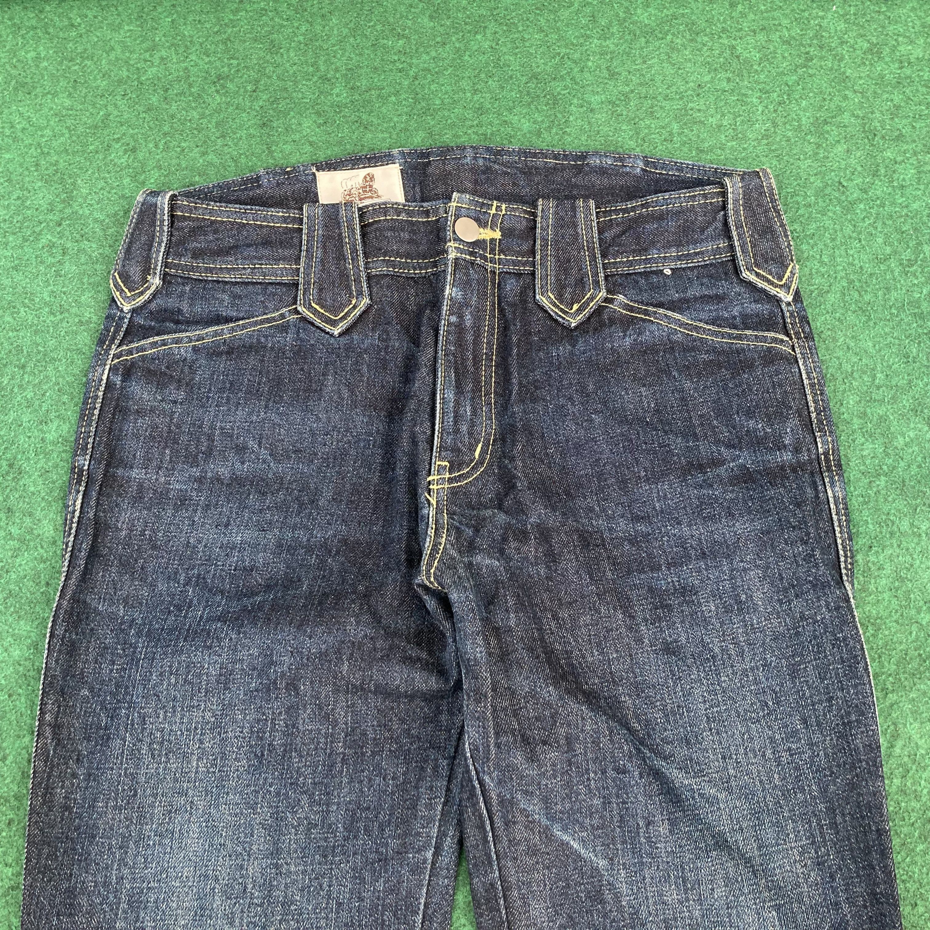 Designer × Japanese Brand Vtg Oregontrail Made in japan Denim Blue Jeans Size US 30 / EU 46 - 3 Thumbnail