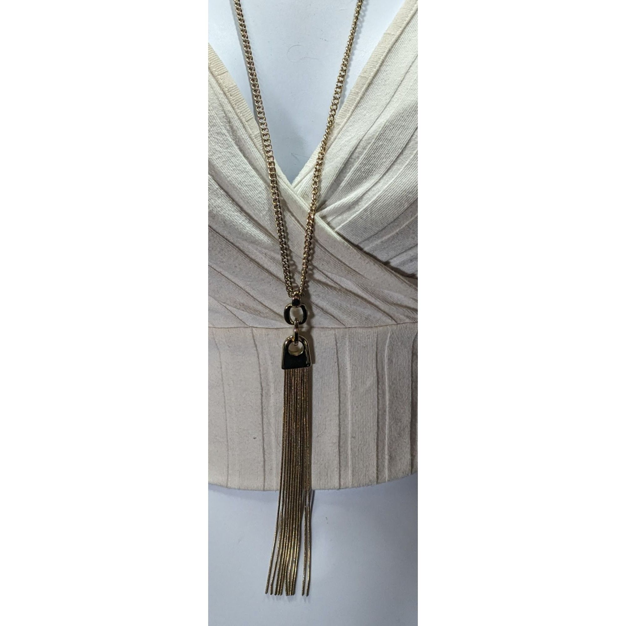 Other The Limited Modern Gold Tone Tassel Necklace Size ONE SIZE - 3 Thumbnail