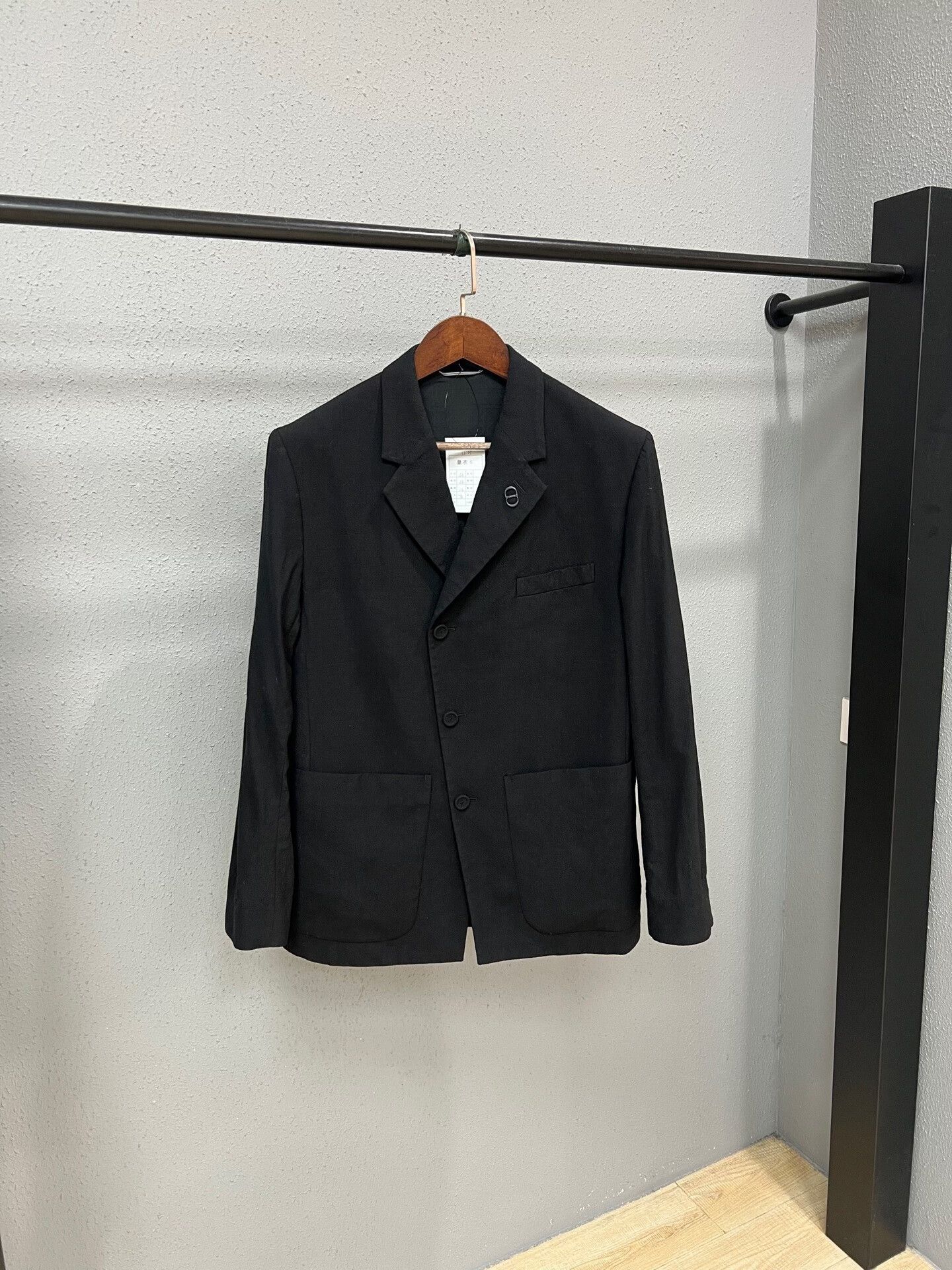 Dior dior black cd logo wool blazer Size US L / EU 52-54 / 3 - 1 Thumbnail