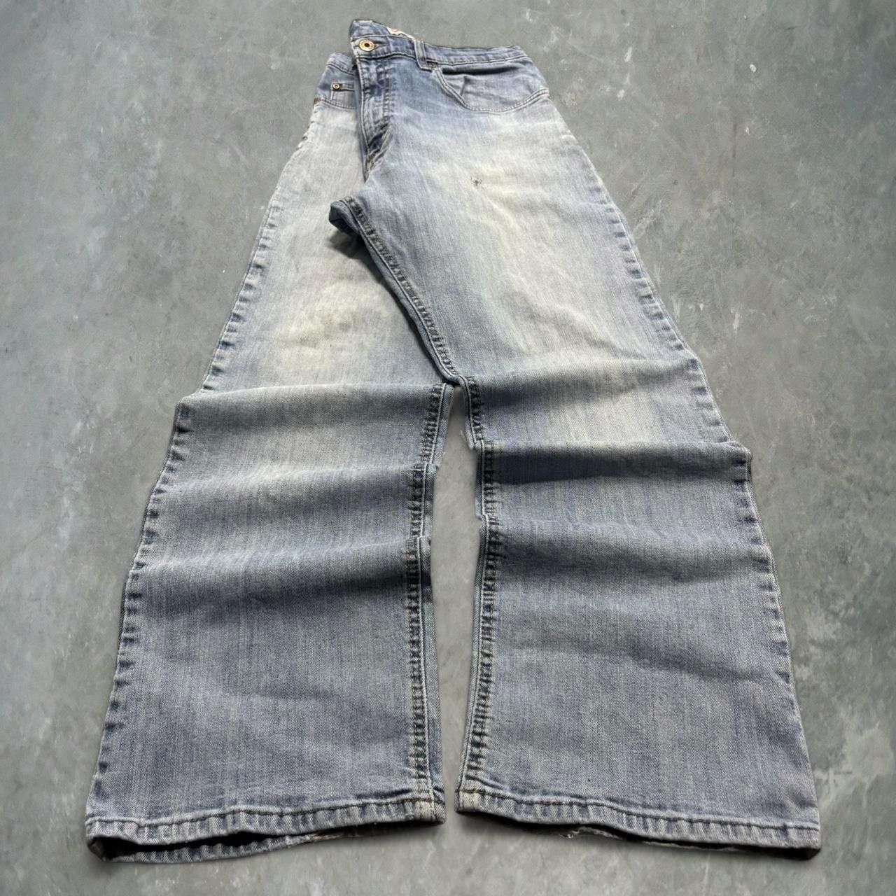 Vintage Crazy Vintage Y2K 2000s Baggy Skater Streetwear Light Blue Wash Denim Jeans! Size US 34 / EU 50 - 3 Thumbnail