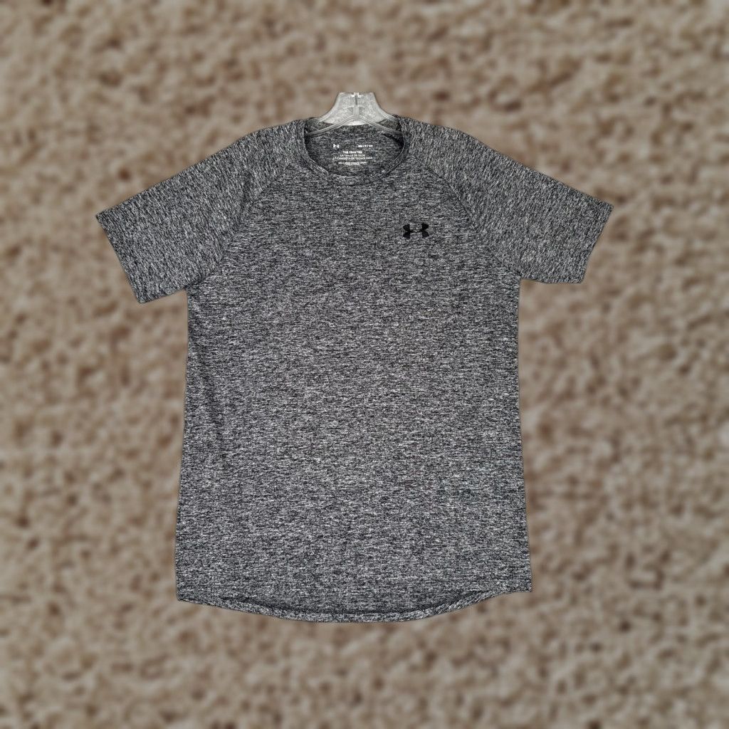 Under Armour Under Armour Shirt Mens Small Gray UA Tech Tee Short Sleeve Athletic Training Size US S / EU 44-46 / 1 - 1 Thumbnail