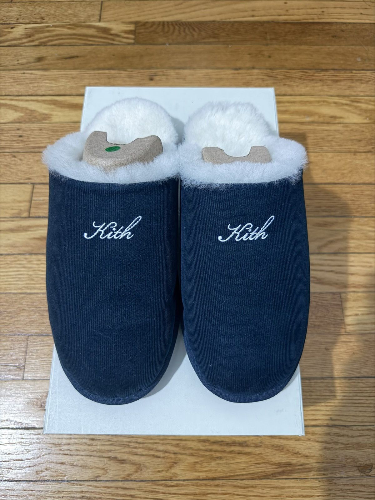 Kith Puffed Tweed Sherpa Slippers Statue