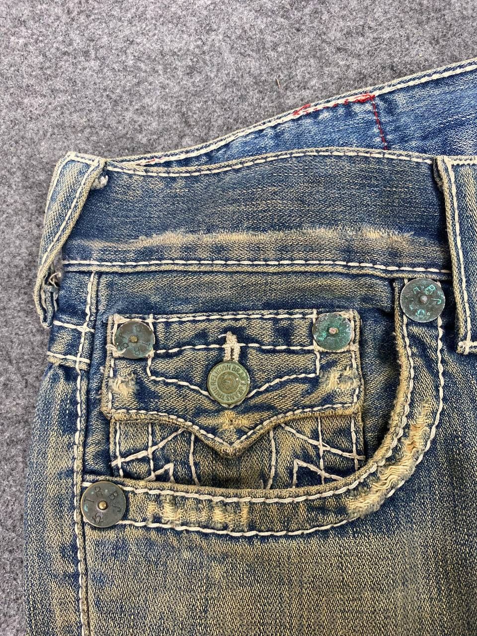 True Religion vintage true religion bootcut flare distressed denim Size US 34 / EU 50 - 12 Thumbnail