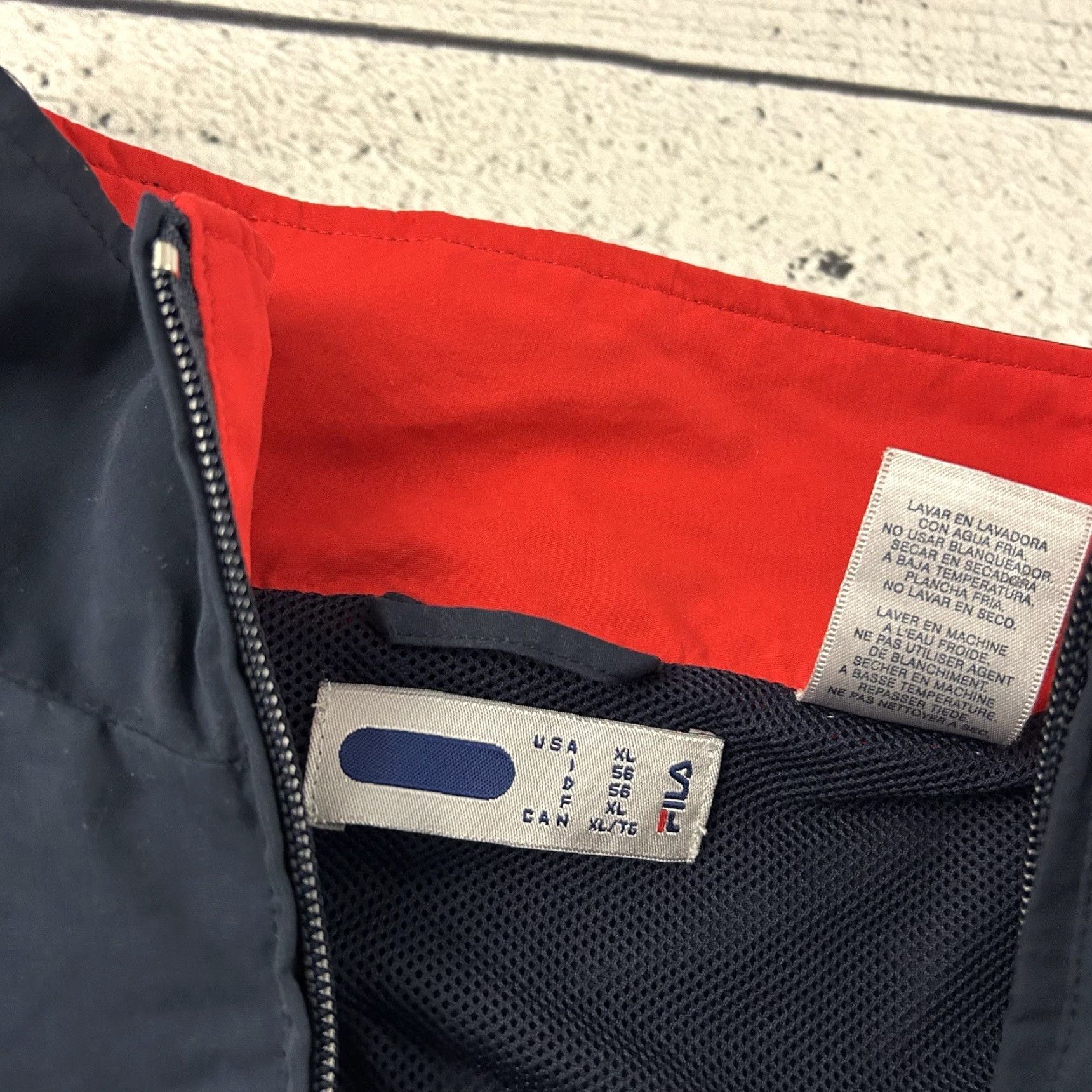 Fila Y2K FILA Full Zip Track Jacket XL Red Men Jacket Size US XL / EU 56 / 4 - 3 Thumbnail