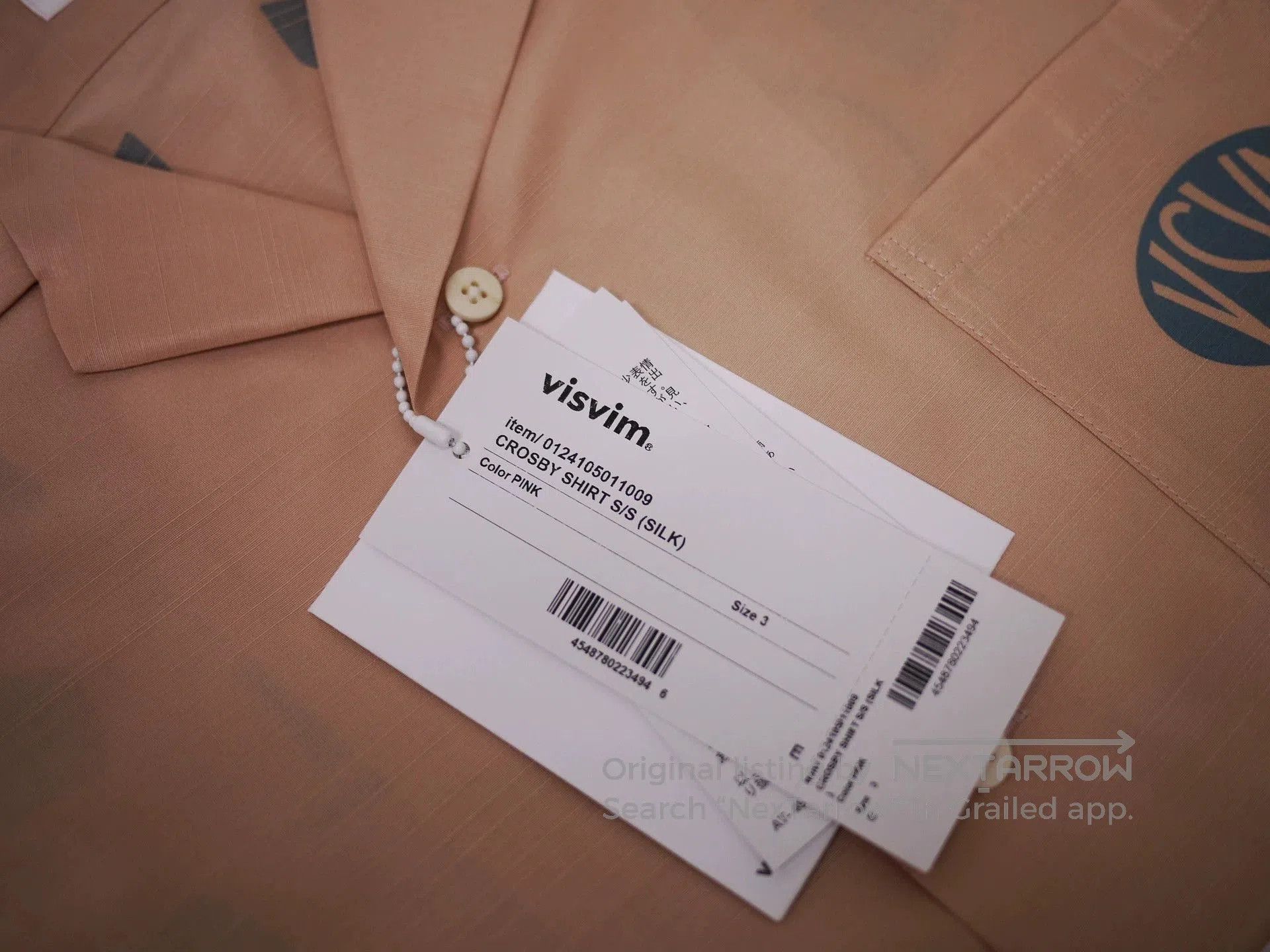 Visvim Orange Short-Sleeve Shirt Size L. Size US L / EU 52-54 / 3 - 7 Thumbnail