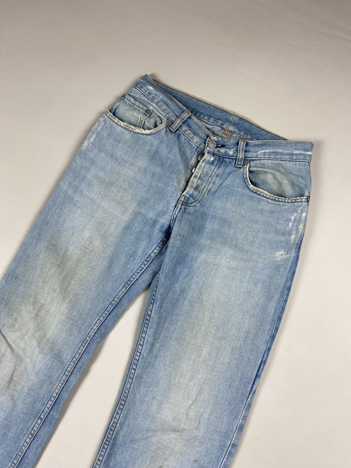 Helmut Lang Helmut Lang Vintage Men’s Distressed Denim Jeans Size 29 / S Size US 29 - 2 Thumbnail