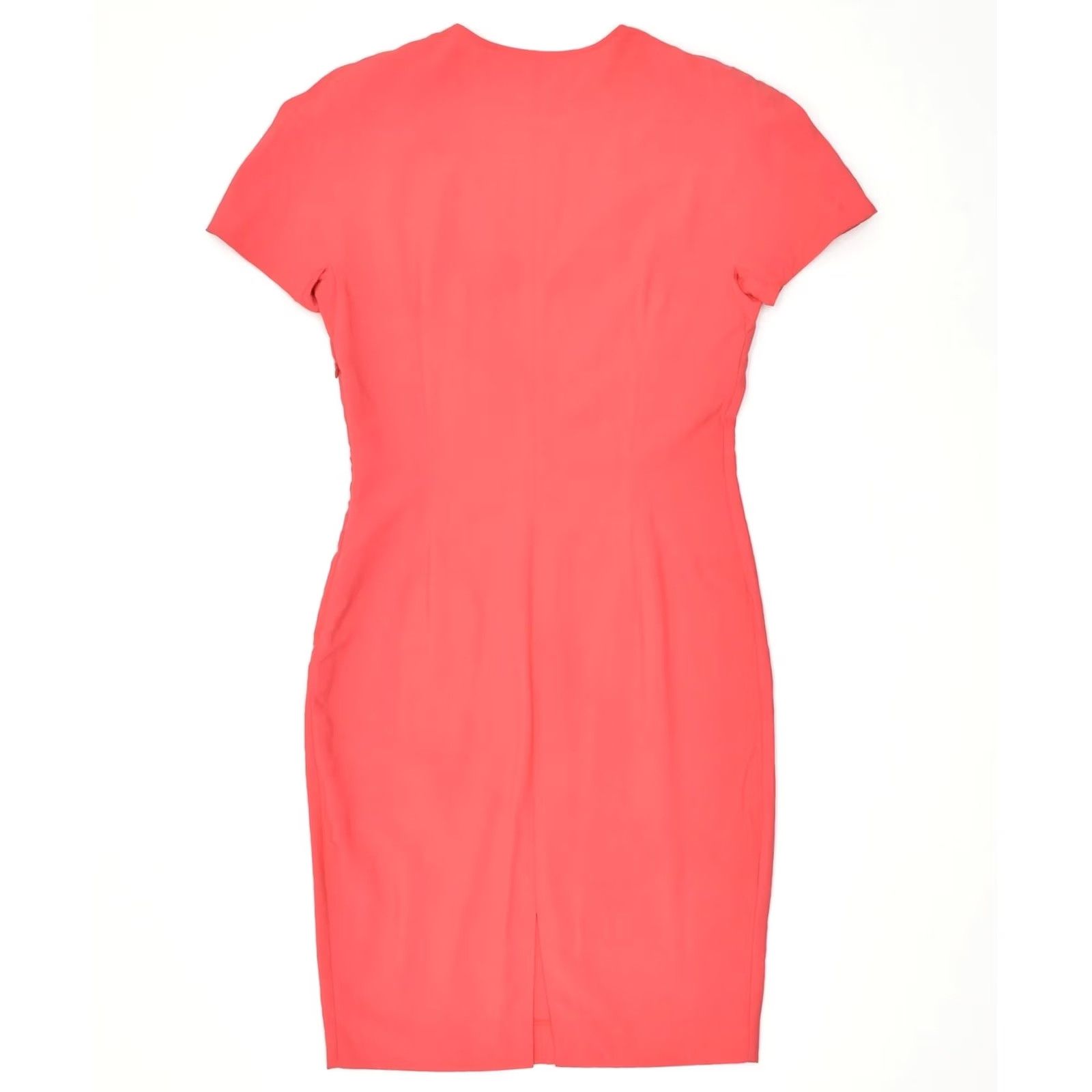 Vintage VINTAGE Womens Sheath Dress Red UK 10 Small SC59 Size S / US 4 / IT 40 - 2 Thumbnail