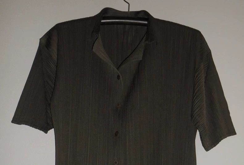 Issey Miyake issey miyake size：L Pleated short-sleeved shirt 2506-Nextar Size XXS / US 00 / IT 34 - 2 Thumbnail