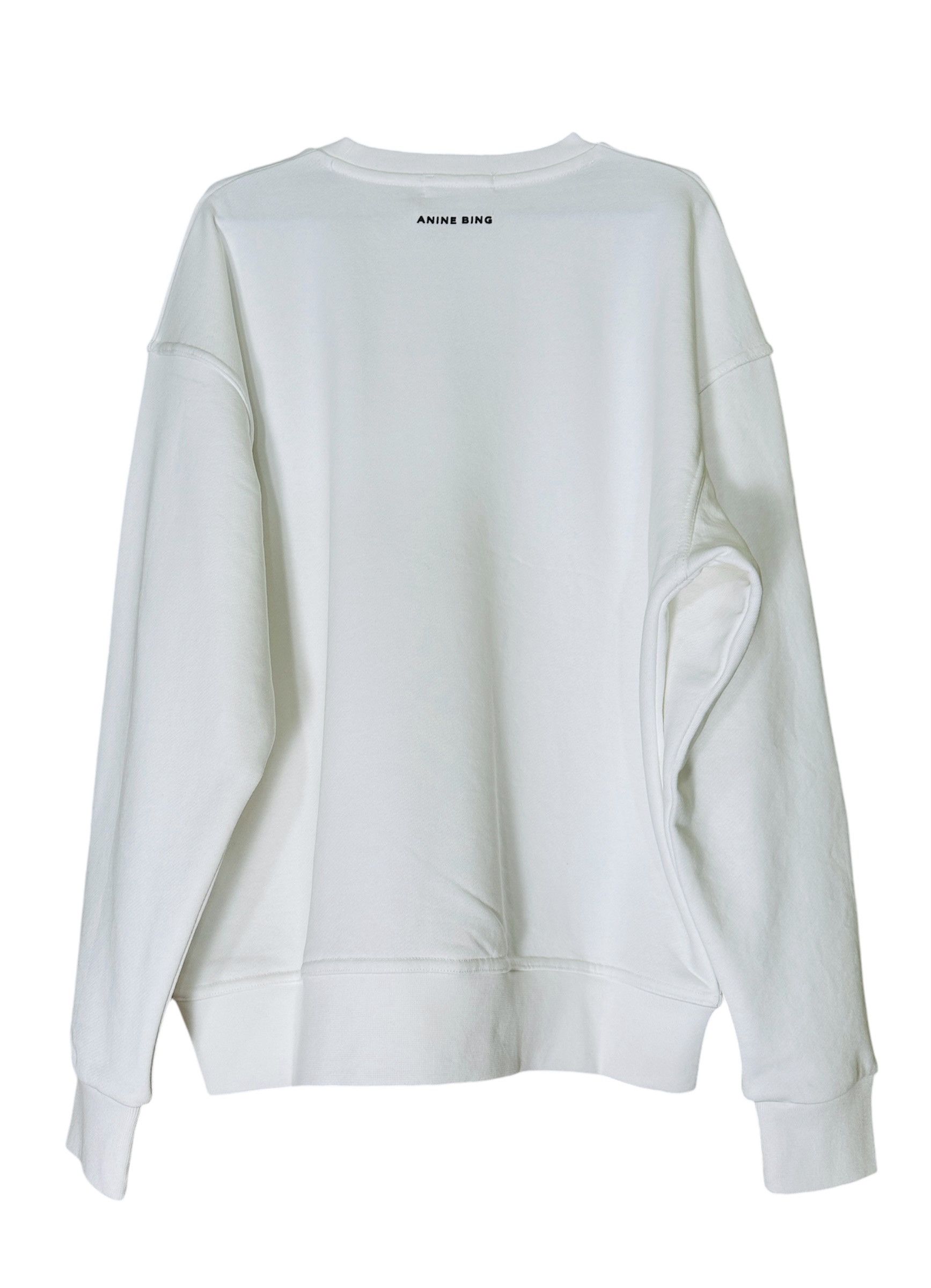 Anine Bing White Sweatshirt Kate Moss photography Size XS / US 0-2 / IT 36-38 - 3 Thumbnail