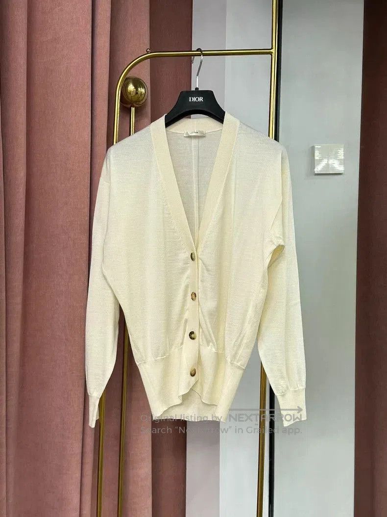 The Row The Row White Cashmere Cardigan. Size US S / EU 44-46 / 1 - 1 Thumbnail