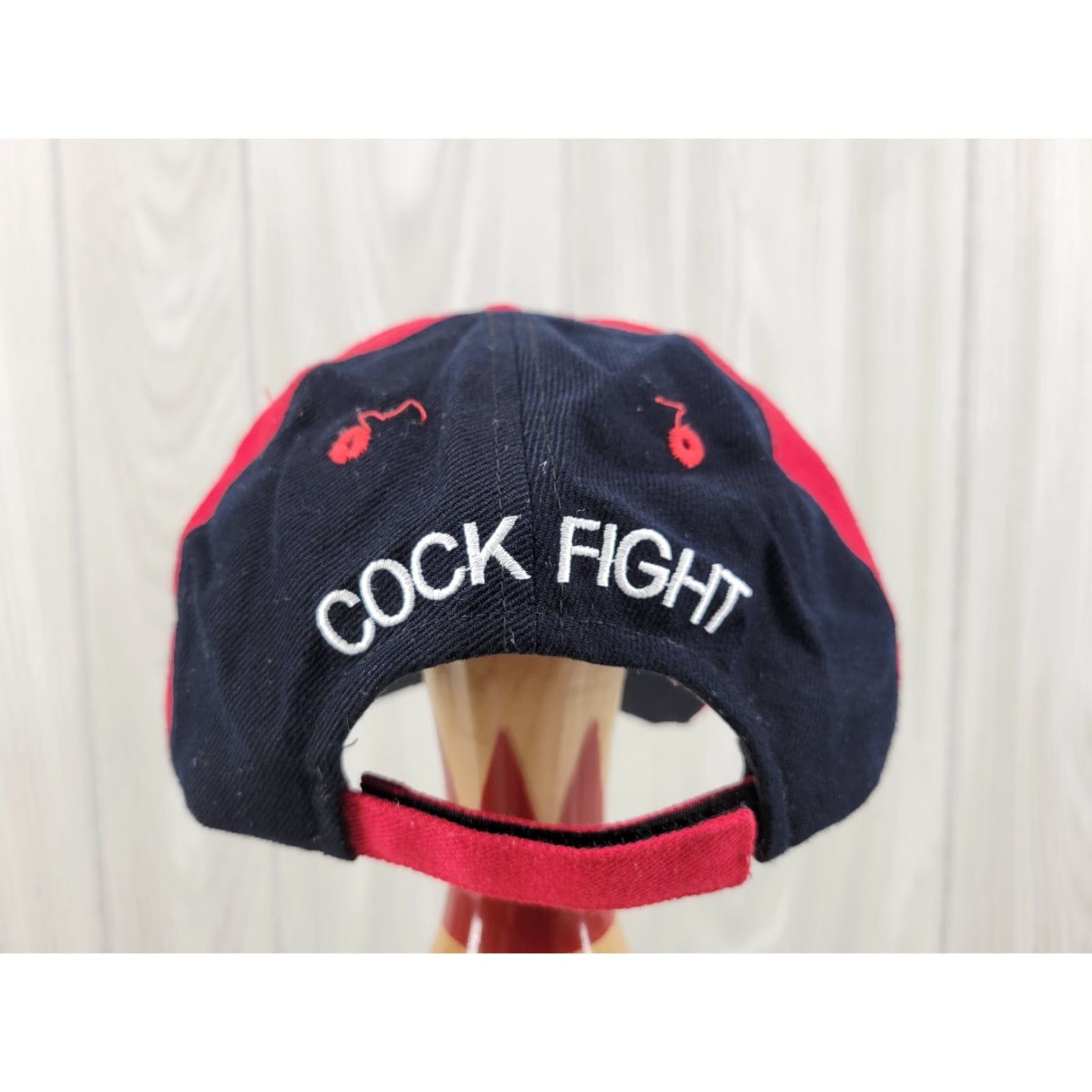 Vintage VINTAGE Roosters Chickens Cock Cartoon Baseball Hat Cap Lid Black Red MLB Strapback Men Adjustable Size Black Mens Hats Size ONE SIZE - 6 Thumbnail