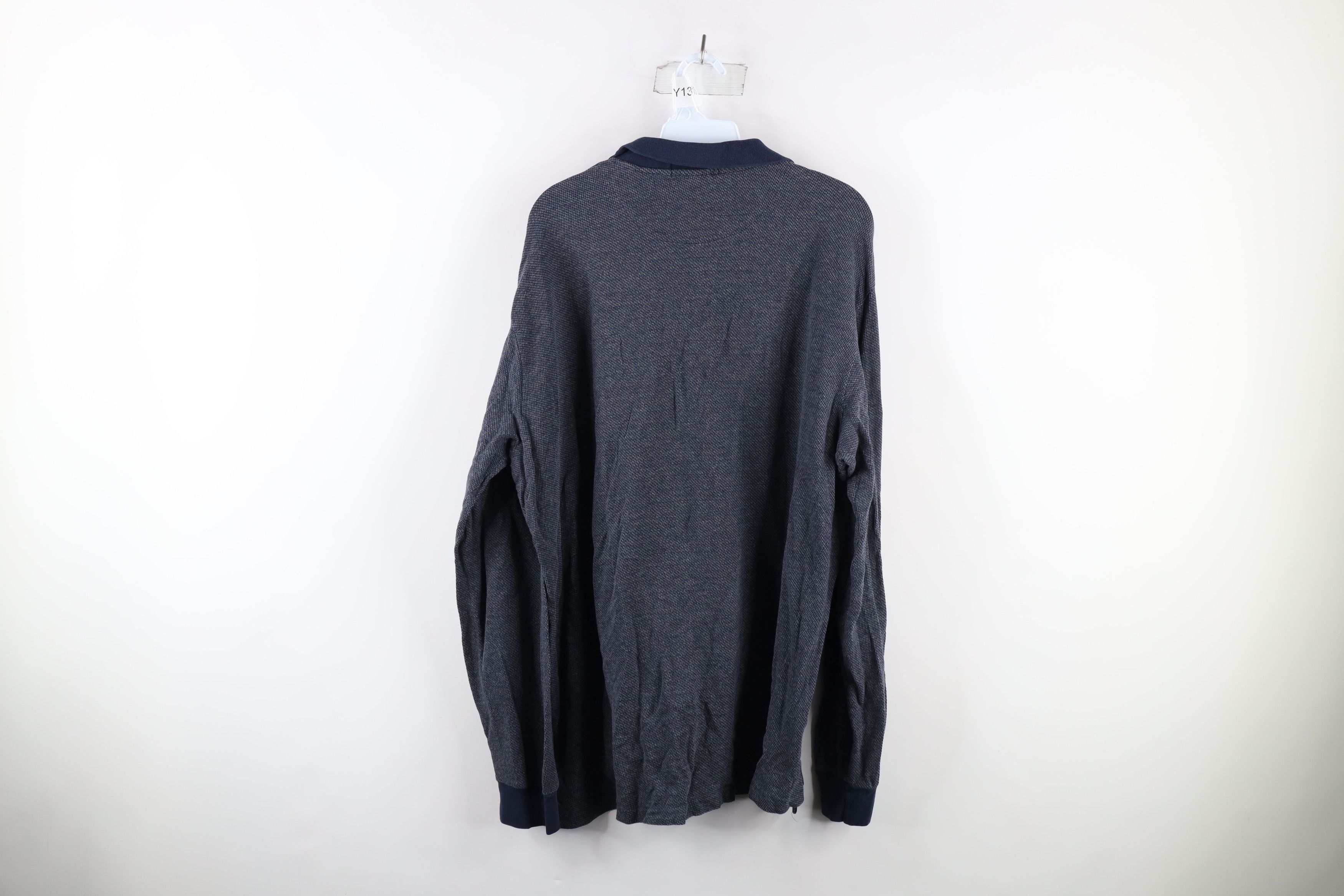 Ralph Lauren Vintage 90s Ralph Lauren Knit Long Sleeve Rugby Polo Shirt Size US XXL / EU 58 / 5 - 8 Thumbnail