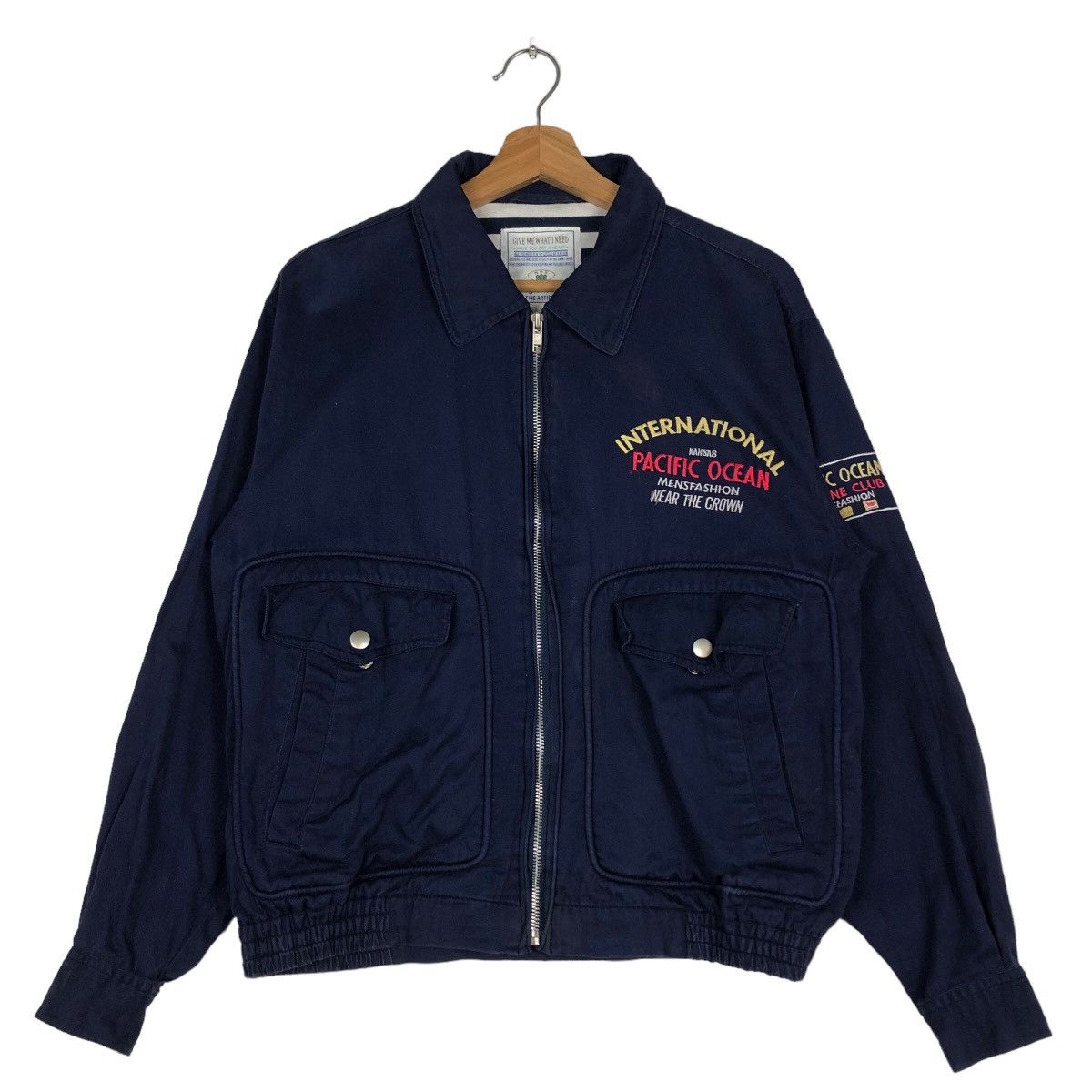 Hysteric Glamour 🔥Vintage Bomber Jacket Pacific Ocean Big Logo Union Size US M / EU 48-50 / 2 - 1 Thumbnail