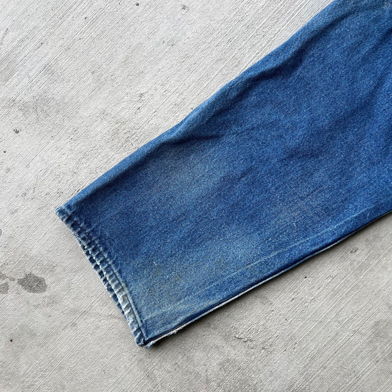 Carhartt × Vintage Carhartt faded blue denim jeans double knee work wear pants Size US 37 - 11 Thumbnail