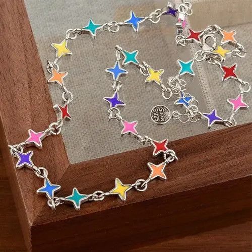 VIBE Kobashi x Emiko Multicolor Star Chain Necklace Size ONE SIZE - 8 Thumbnail