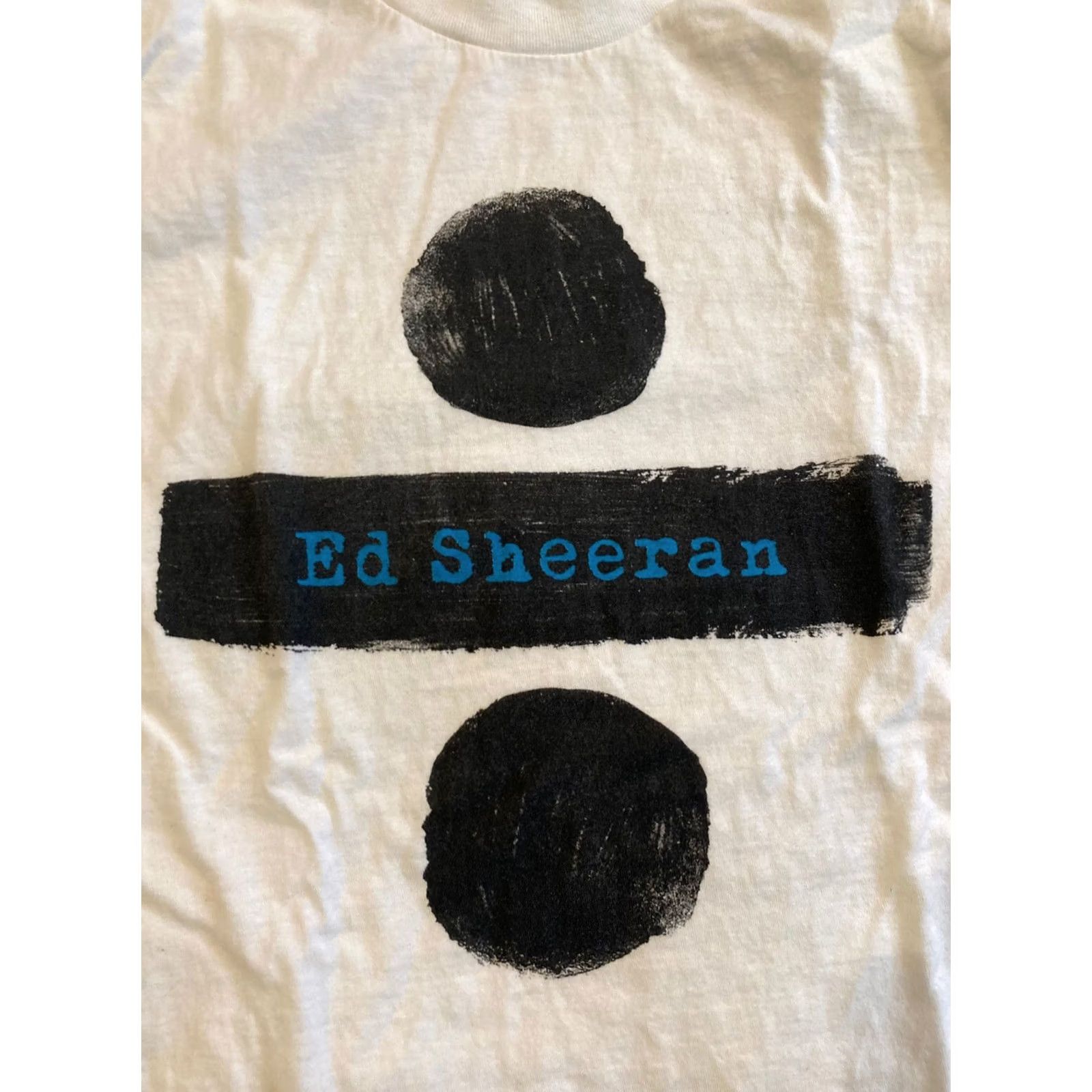 Vintage Ed Sheeran - Divide Tour - Concert T Shirt - White - S - Womens - Small Size S / US 4 / IT 40 - 2 Thumbnail