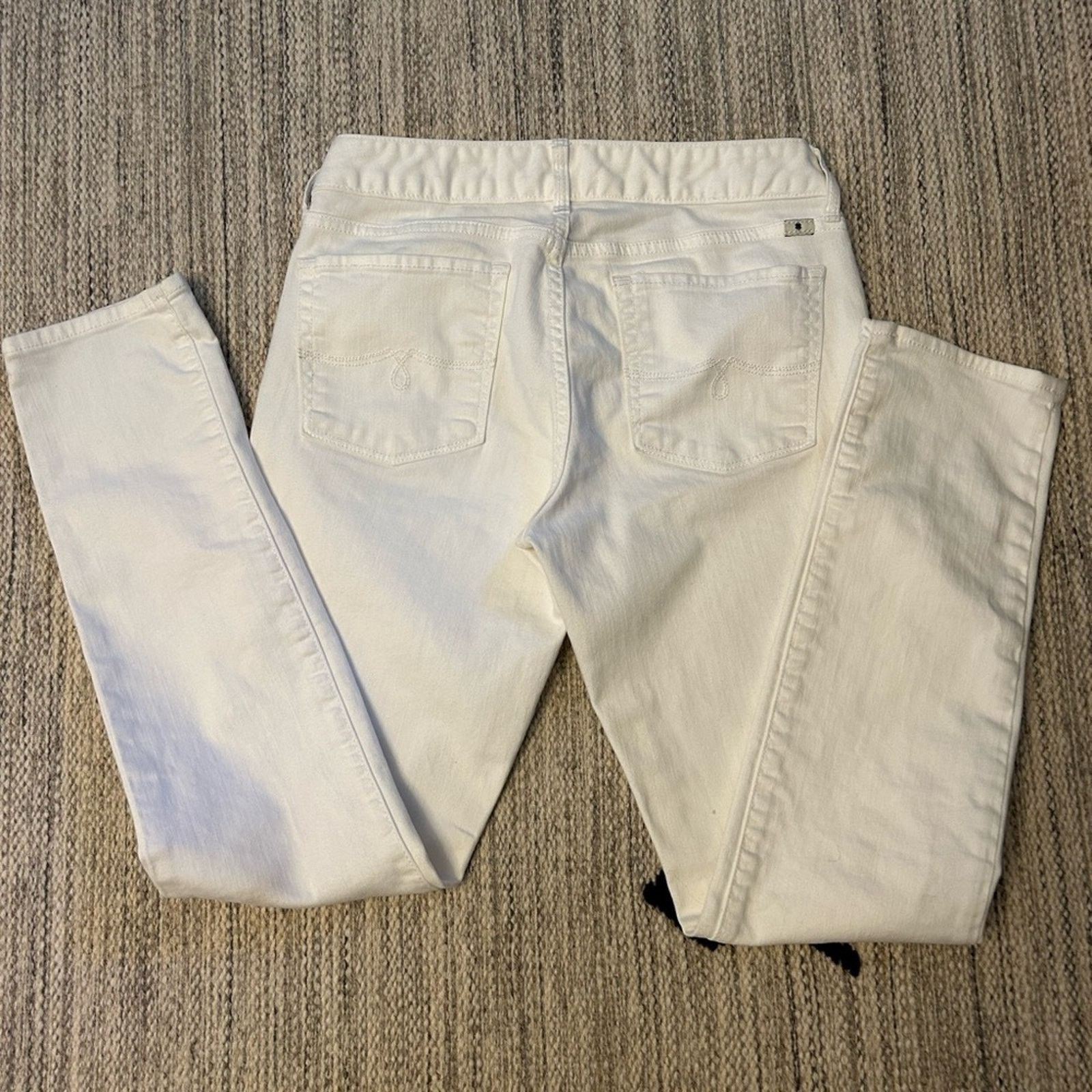 Lucky Brand Lucky Jeans Women’s 2/26 White Lolita Skinny Mid Rise Denim Size 26" / US 2 / IT 38 - 2 Thumbnail