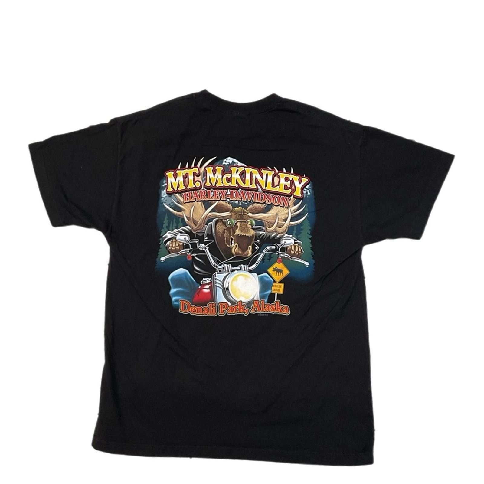 Harley Davidson Harley-Davidson Mt. McKinley Moose Graphic T-Shirt Size US L / EU 52-54 / 3 - 2 Thumbnail
