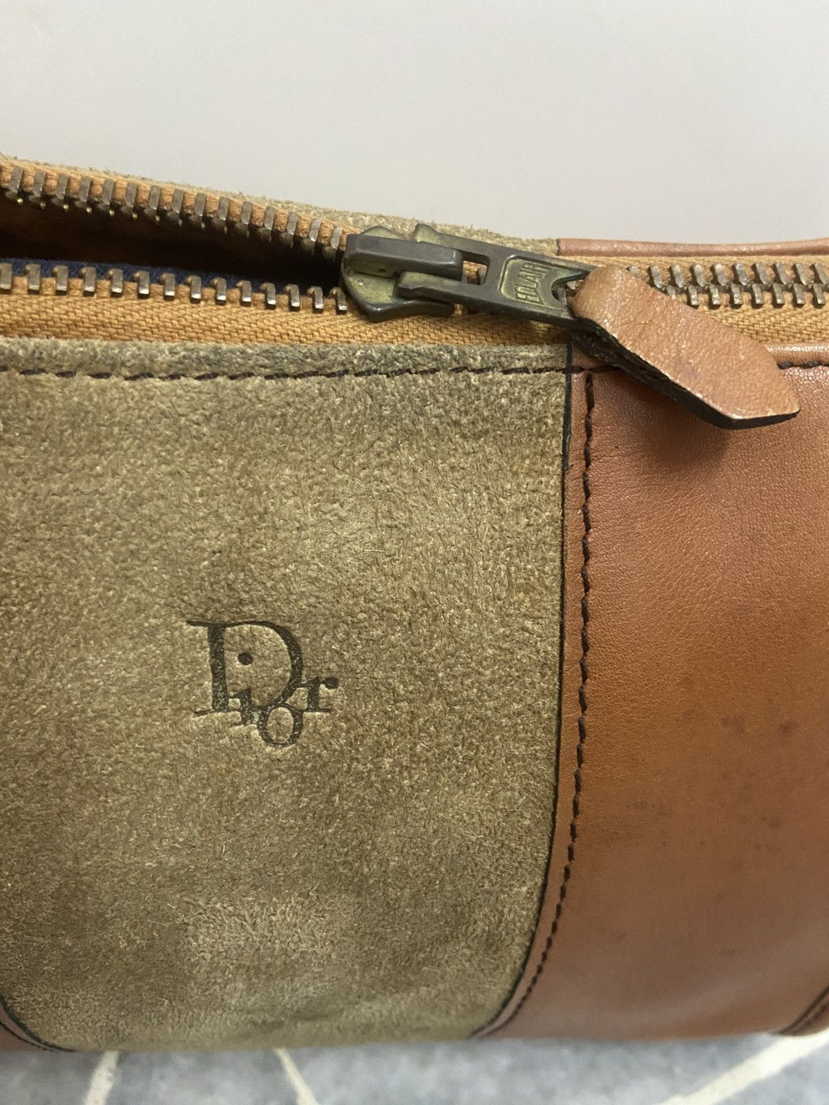 Dior Christian Dior Brown Leather Clutch Bag Size ONE SIZE - 2 Thumbnail