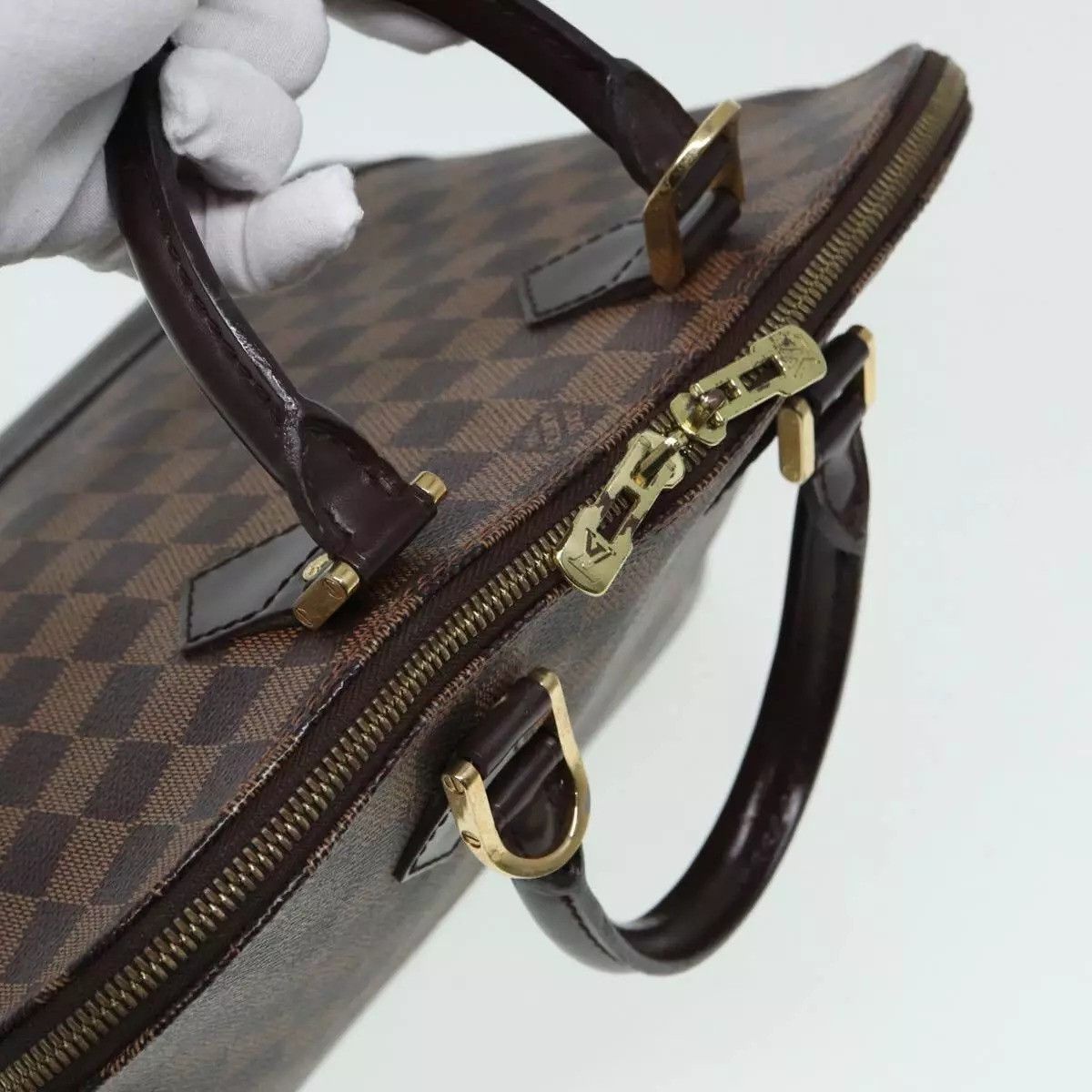Louis Vuitton LOUIS VUITTON Damier Ebene Alma Hand Bag Size ONE SIZE - 14 Thumbnail
