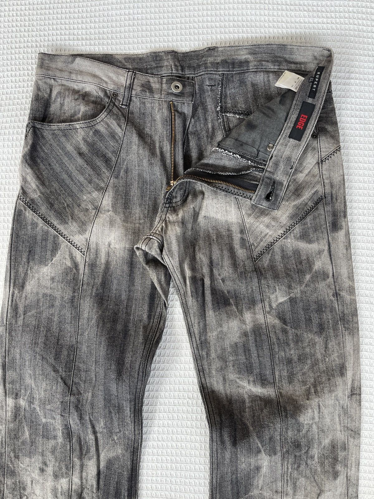 Japanese Brand Rare🔥Japanese Designer EDGE RUPERT Flared Bootcut Jeans Size US 35 - 7 Thumbnail
