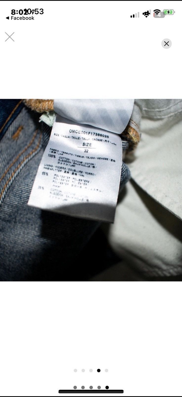 Off-White Off White Jeans (ohgeesy) Size US 32 / EU 48 - 4 Thumbnail