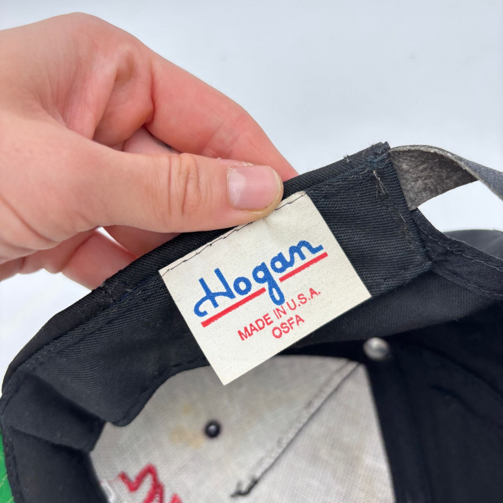Hogan × Vintage Vintage Ben Hogan H40 Hat 90s Golf Chord Leather Strapback Size ONE SIZE - 8 Thumbnail