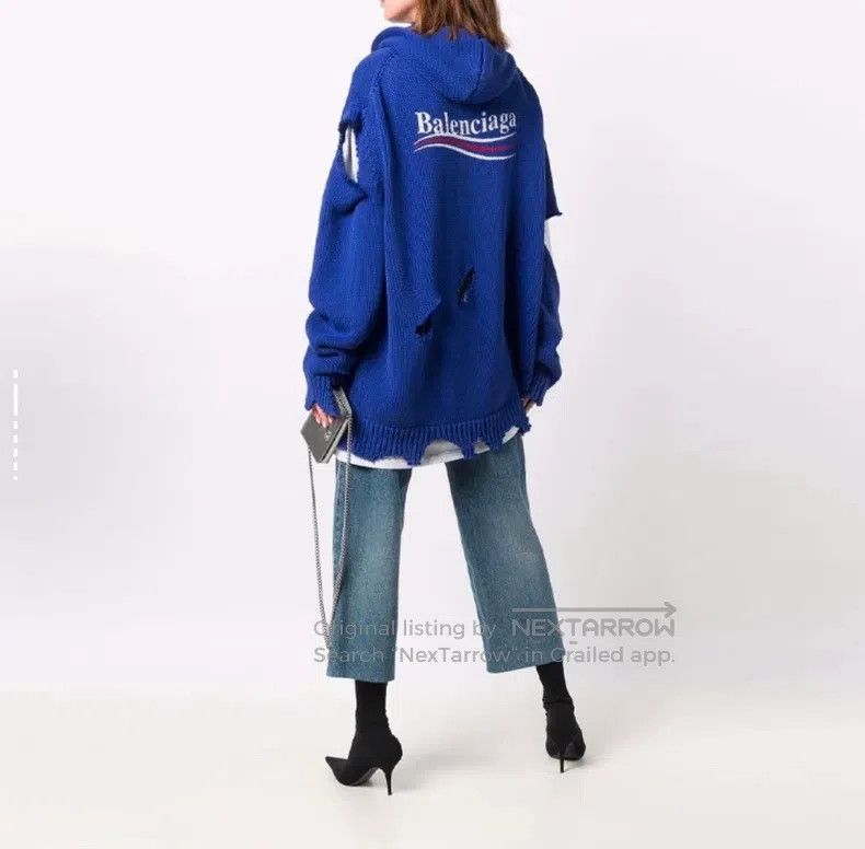 Balenciaga Balenciaga Faux Two-Piece Destroyed Cola Hoodie Size US M / EU 48-50 / 2 - 7 Thumbnail
